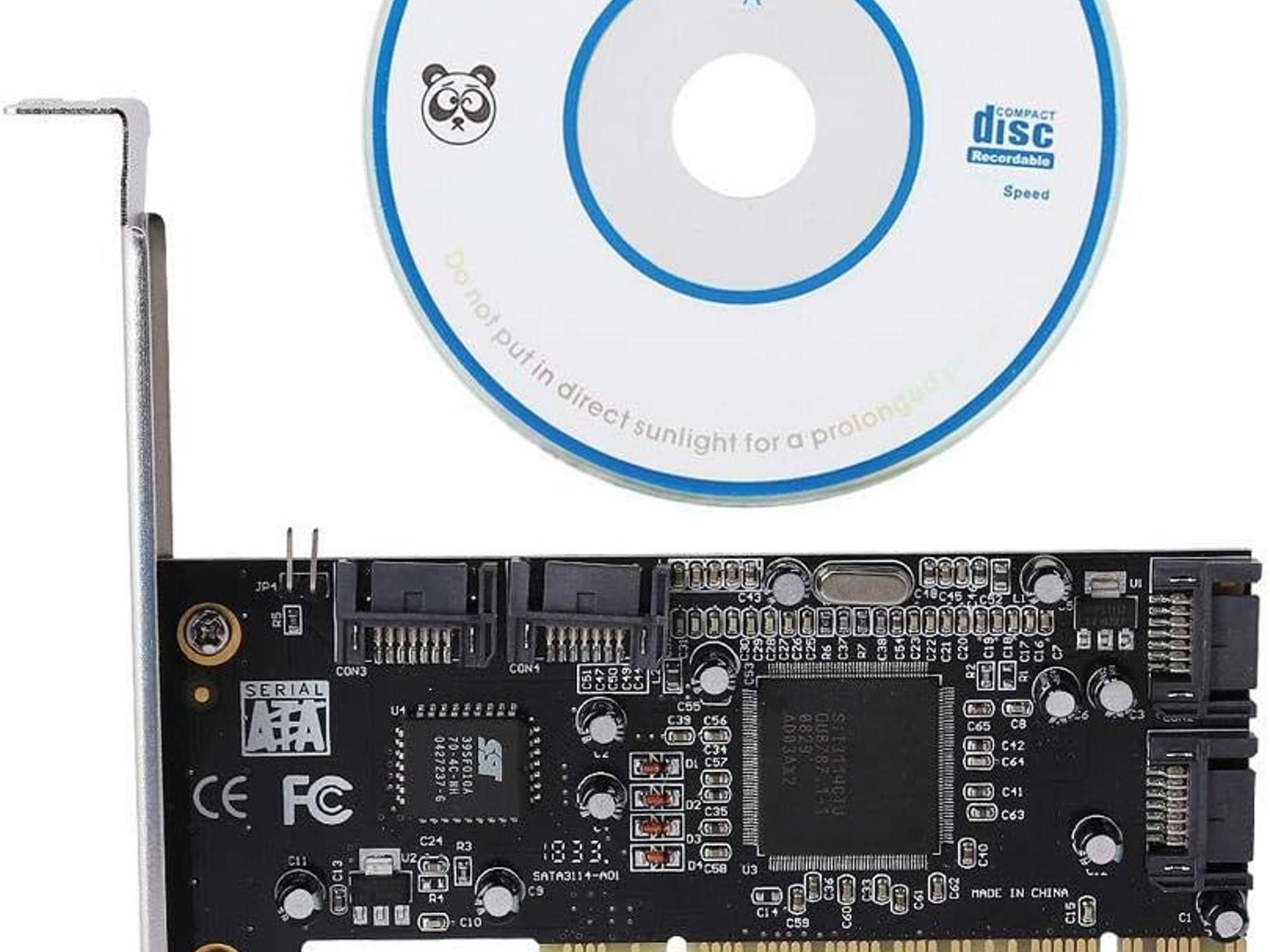 Sil3114 PCI SATA RAID Controller Card - 4 Port   1.5Gbps FOUR HARD DRIVE support / NAS