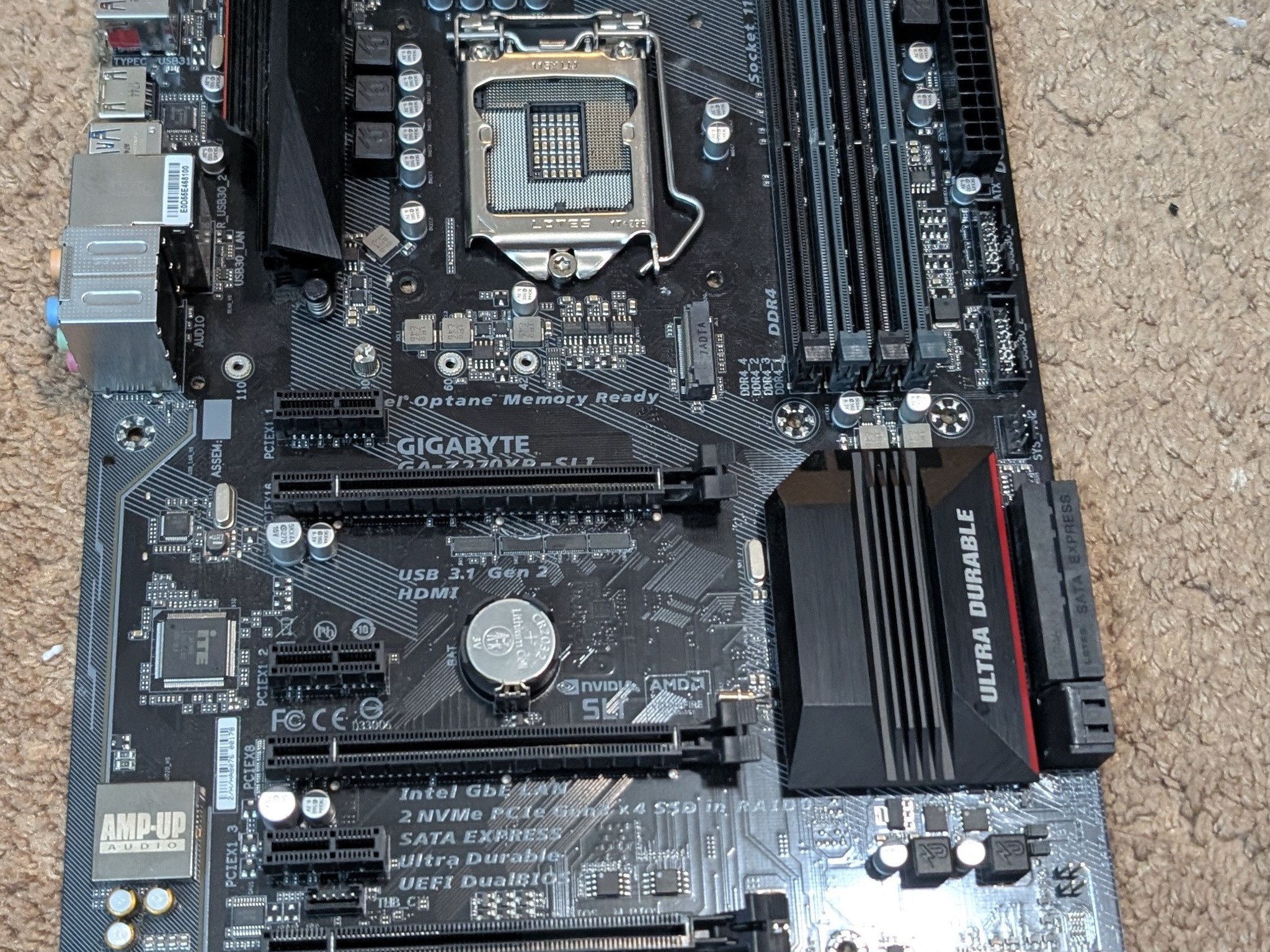 UNTESTED GIGABYTE GA-Z270-HD3 LGA 1151/Socket H4 Intel Motherboard - GAZ270XPSLI