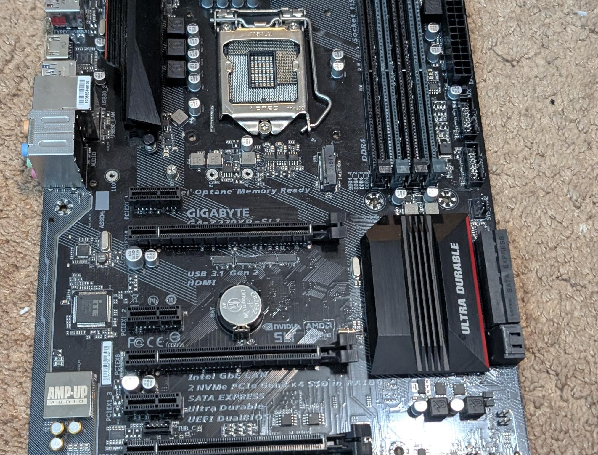 UNTESTED GIGABYTE GA-Z270-HD3 LGA 1151/Socket H4 Intel Motherboard - GAZ270XPSLI