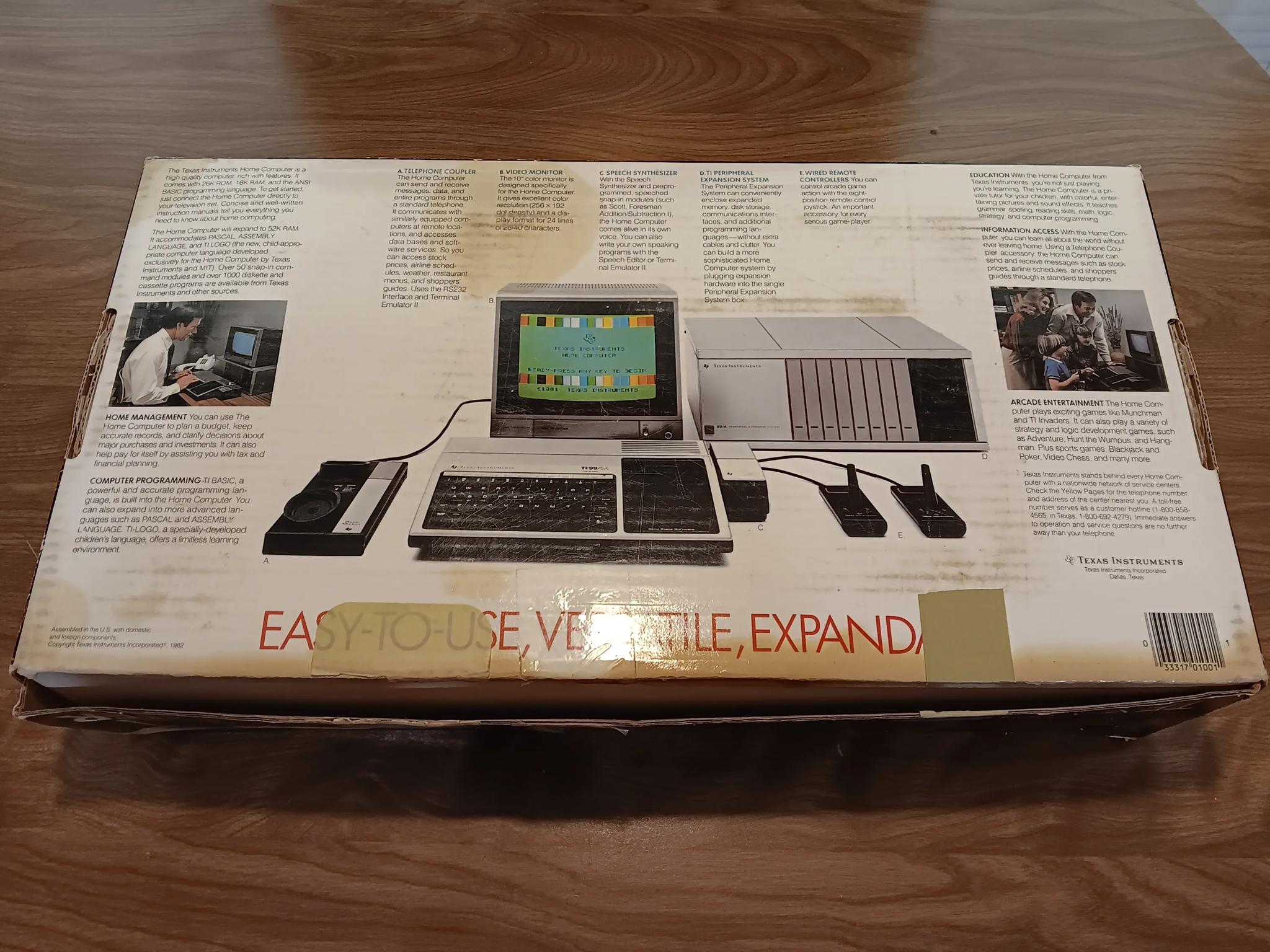 Vintage TI 99-4A Computer System Complete