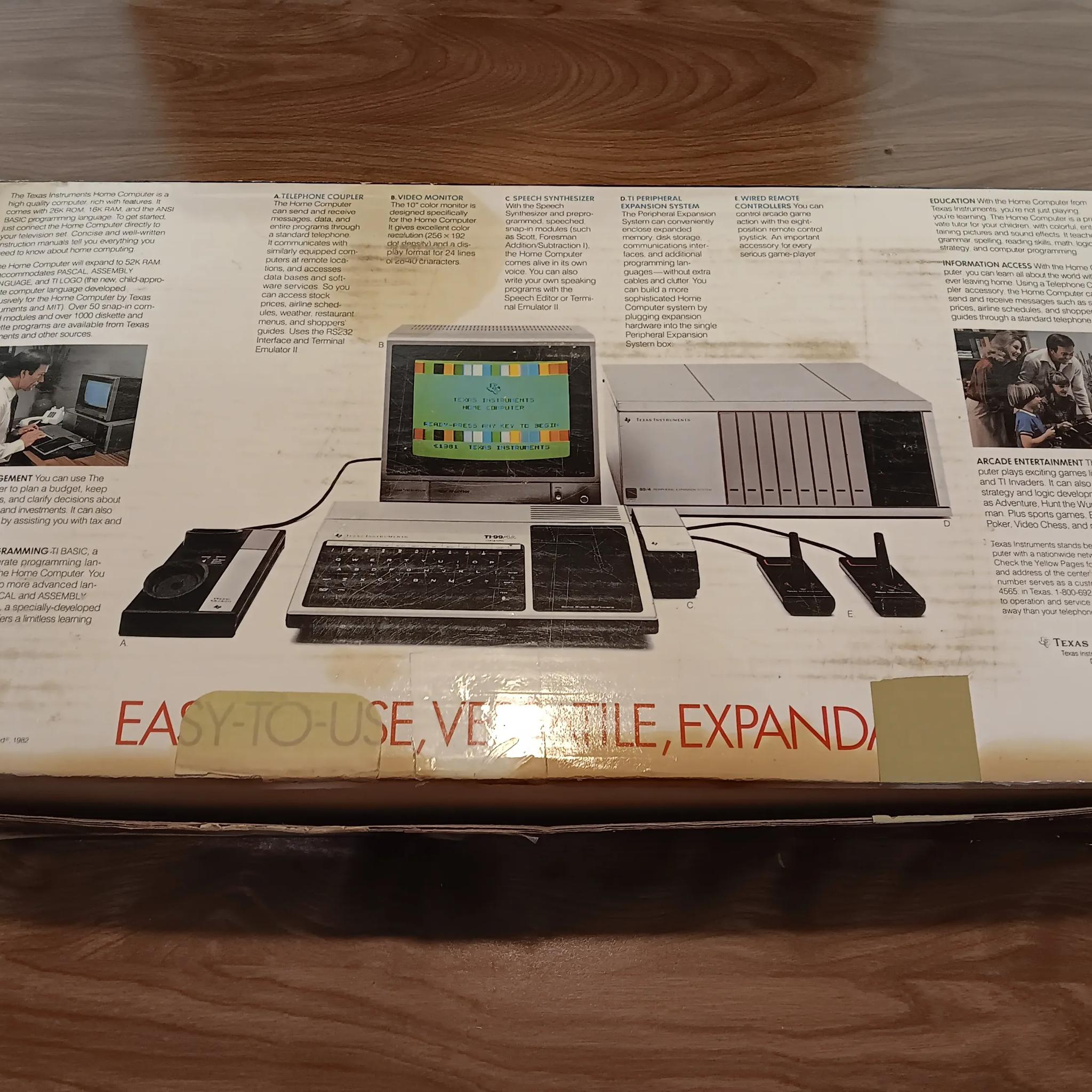 Vintage TI 99-4A Computer System Complete