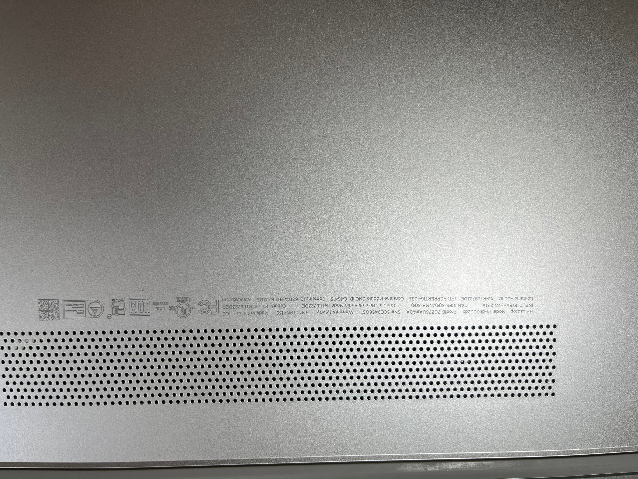 HP Laptop Model 14-dk0002dx
