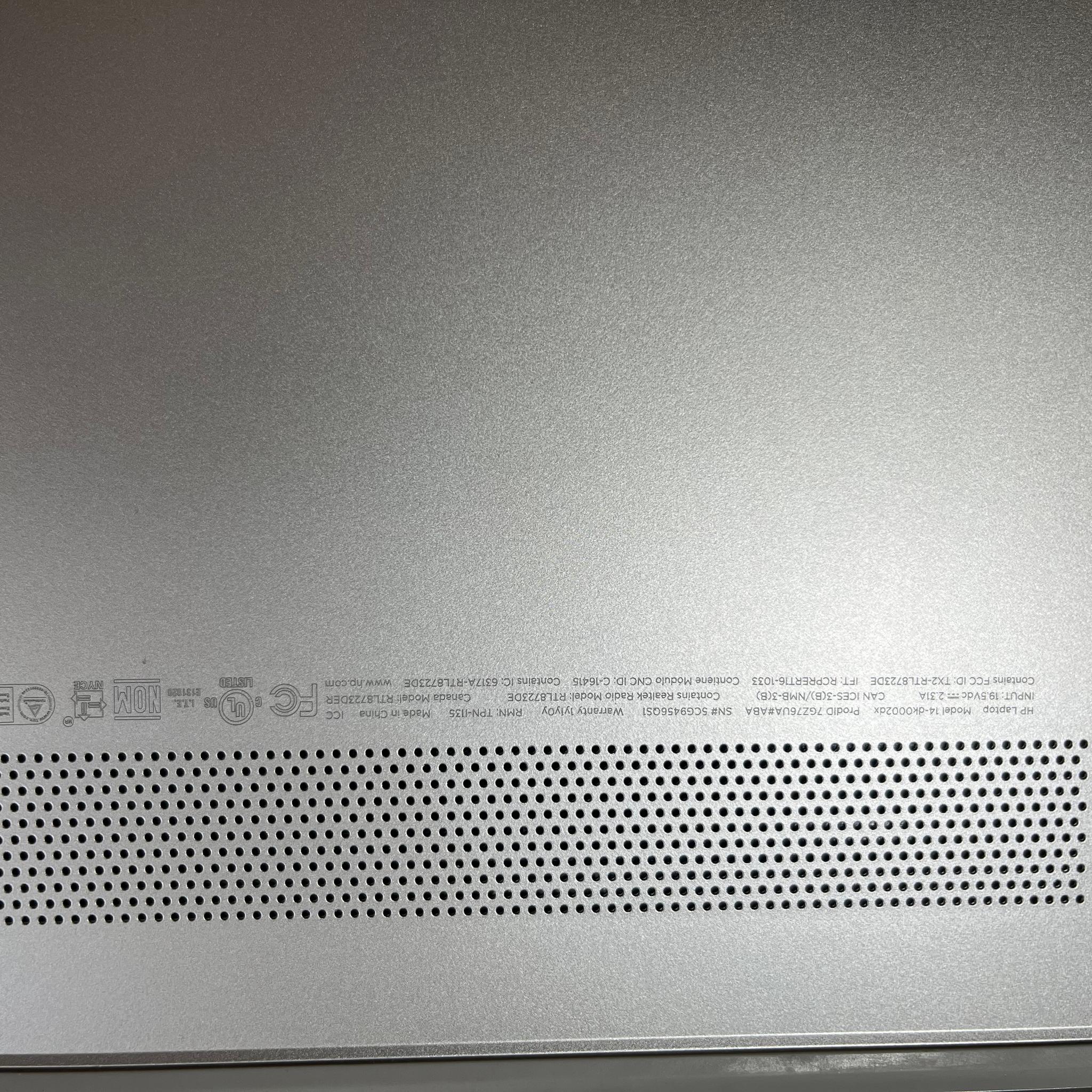 HP Laptop Model 14-dk0002dx