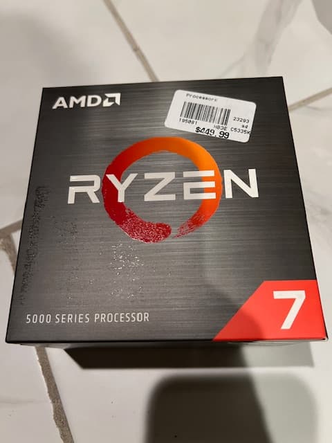 AMD Ryzen 7 5800X Vermeer 3.8GHz 8-Core AM4 Boxed Processor - Heatsink Not Included
