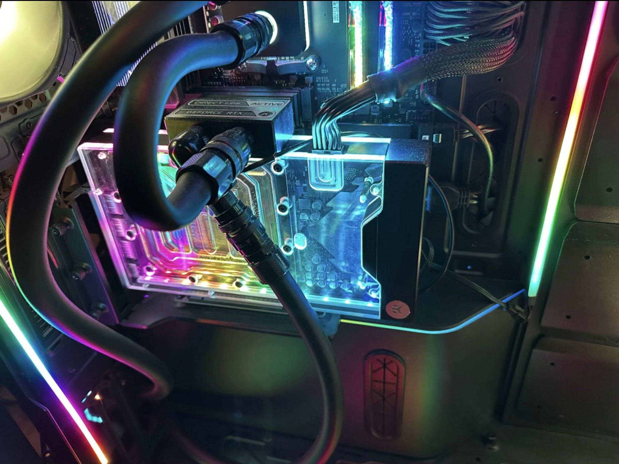 EK Quantum Vector2 ARGB GPU Water Block + Active Backplate for Nvidia RTX 4090 FE