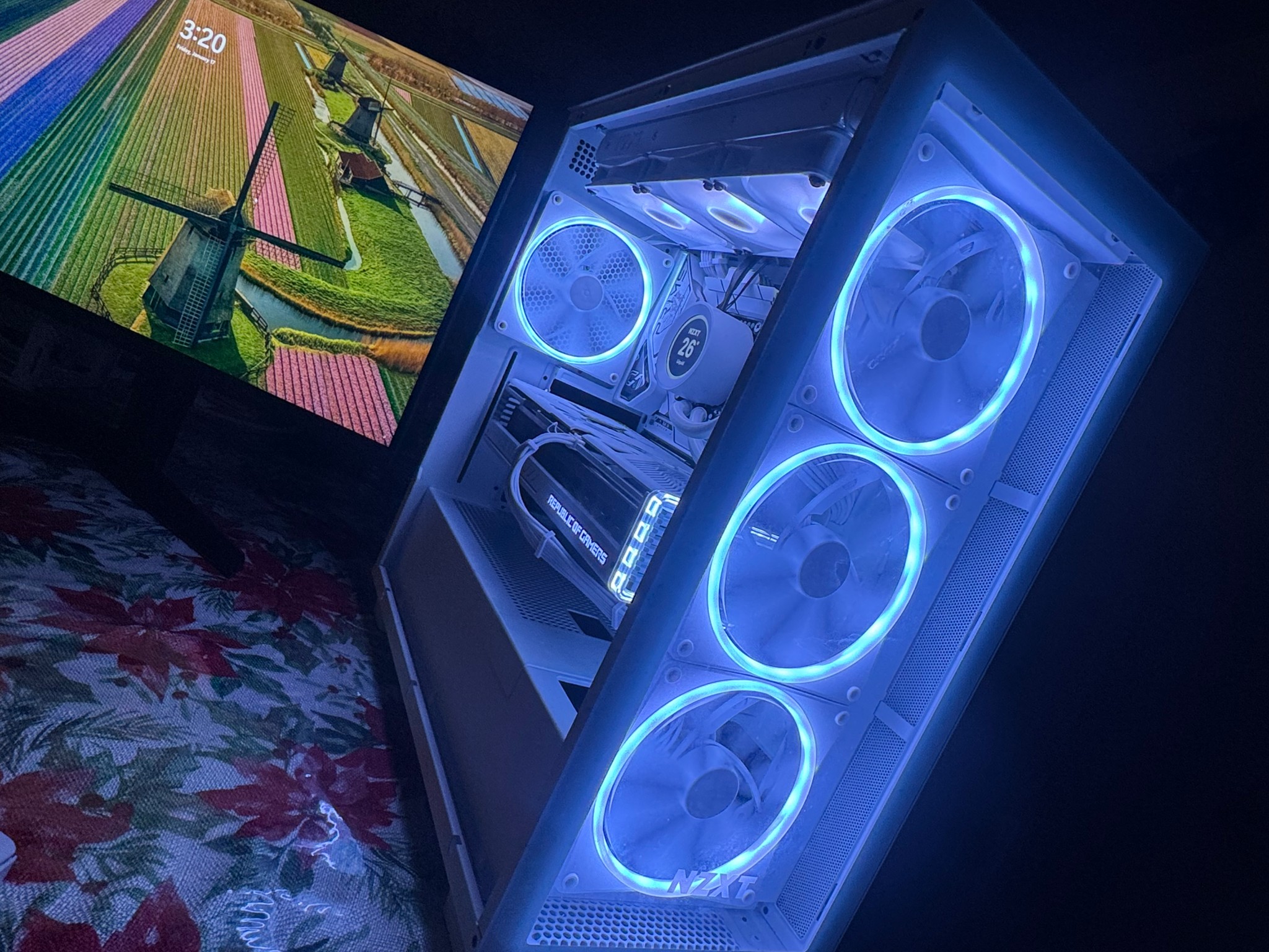 4090 ROG STRIX WHITE *(SOLD)* NO GPU*❄️ ALL WHITE CUSTOM BUILD❄️