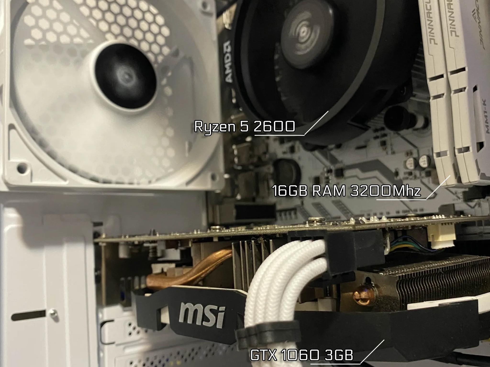 Gaming PC | Ryzen 5 2600 16GB RAM GTX 1060 3GB