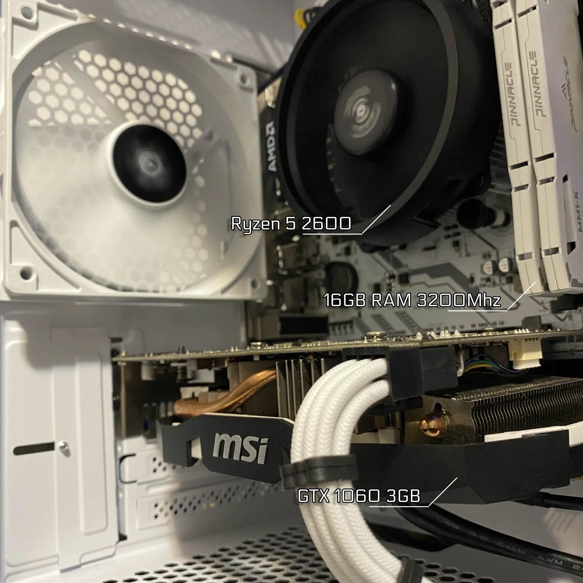 Gaming PC | Ryzen 5 2600 16GB RAM GTX 1060 3GB