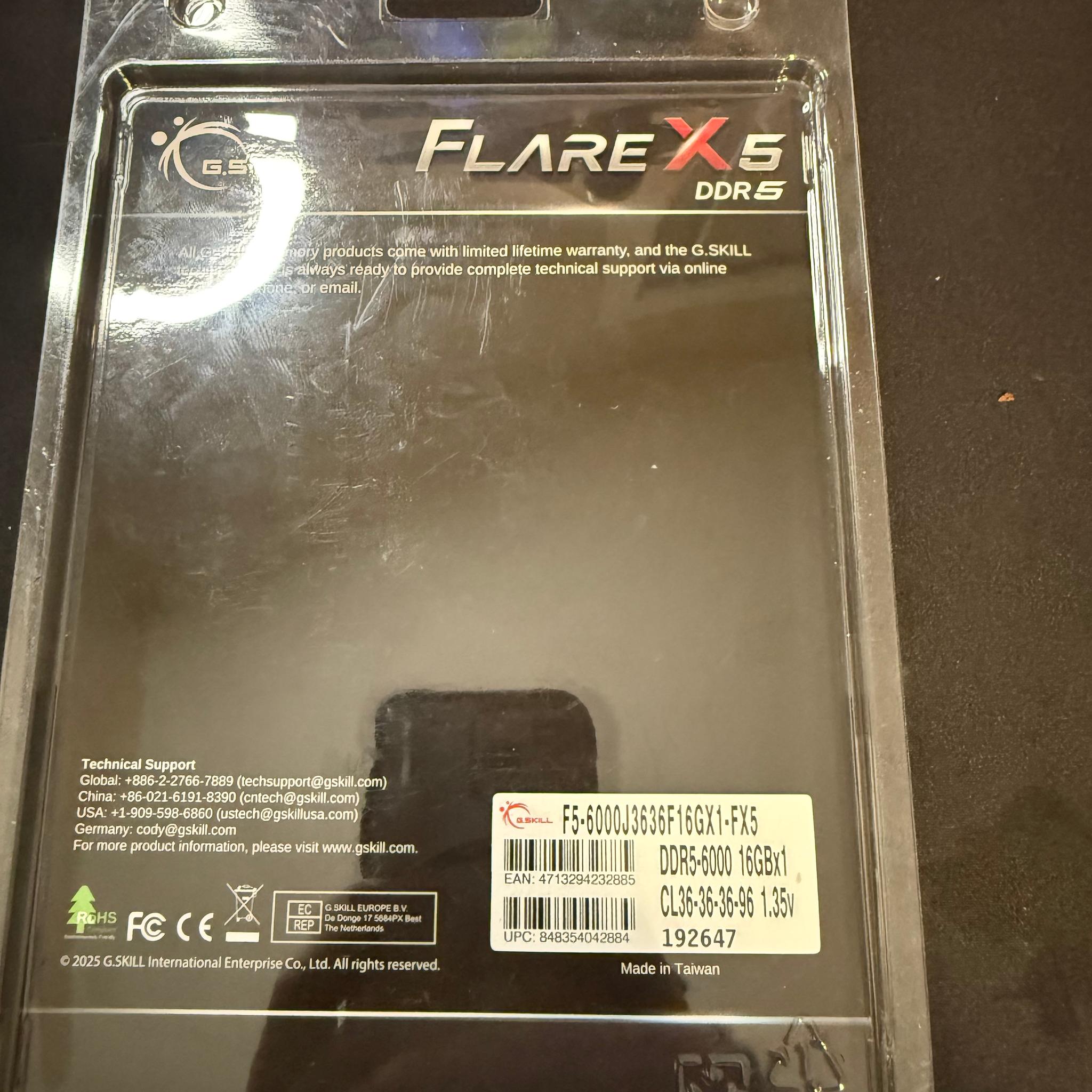 BNIB 16 Gb DDR5 Ram 6000MHz CL36