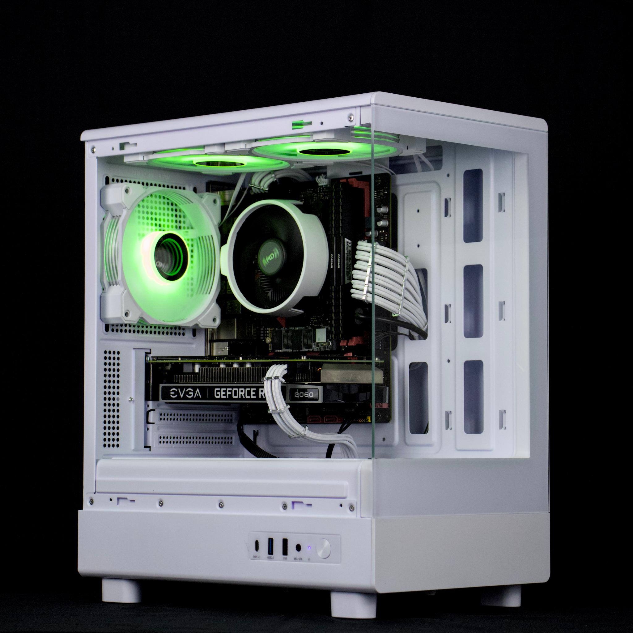 🔴⚪Gaming PC – RTX 2060, Ryzen 7 2700, 16GB RAM, 1TB SSD - WiFi, BlueTooth ⚪🔴