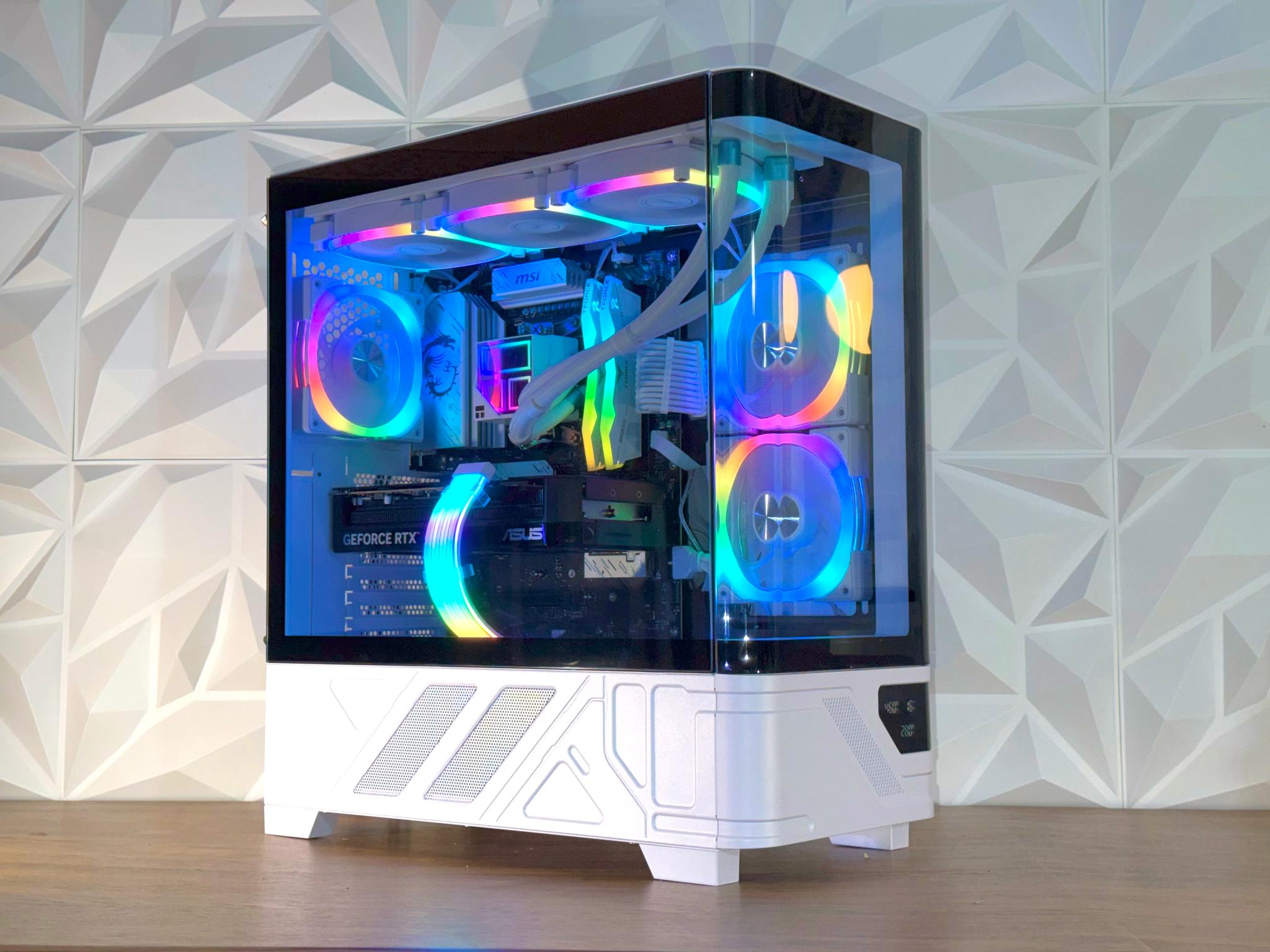 ❄️Ryzen 7600X3D + 9070XT/RTX 5070 |DDR5| 1TB SSD | Windows 11 Pro ❄️ “AURORA CUBE” LCD Showcase PC