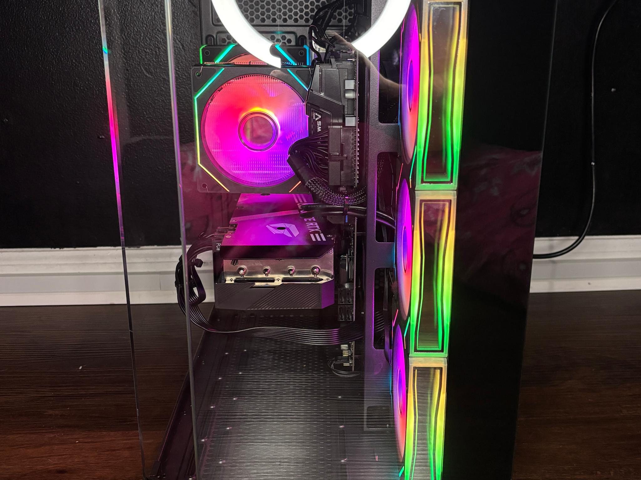 Black Gaming PC (RTX 3060 Ti 8GB + AMD Ryzen 5 5600 + 16GB DDR4 + SSD)