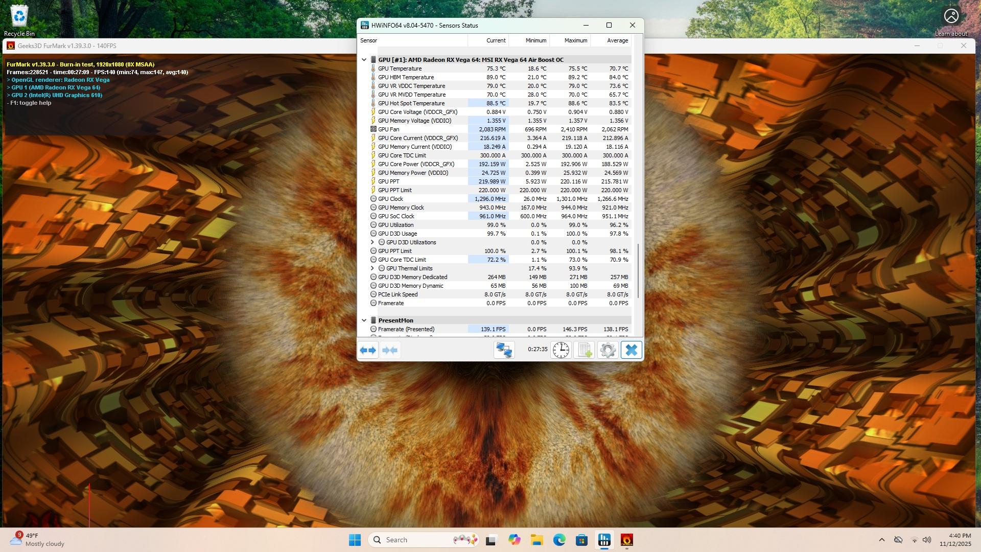 MSI AIR BOOST OC Radeon RX VEGA 64 8GB