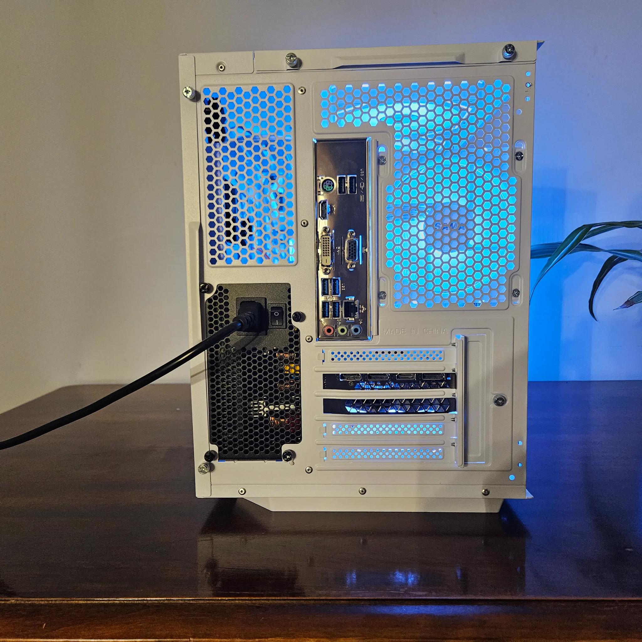 RTX 2060 Ryzen 5 3600x White RTX Fishtank Gaming PC