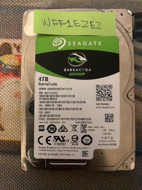 2 - Seagate 4tb internal HDD 2.5