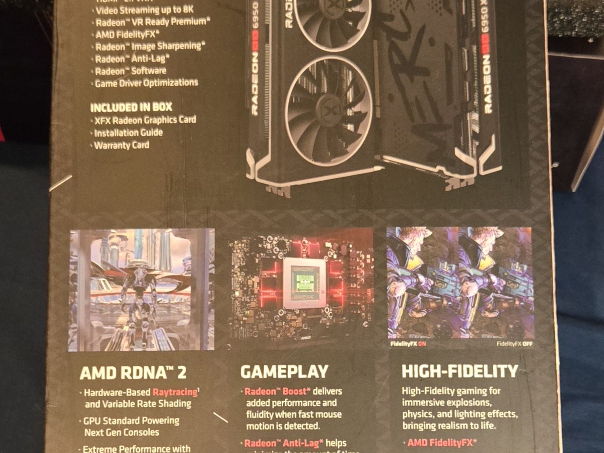 XFX Speedster MERC 319 AMD Radeon RX 6950 XT 16GB GD6 Black Gaming Graphics Card