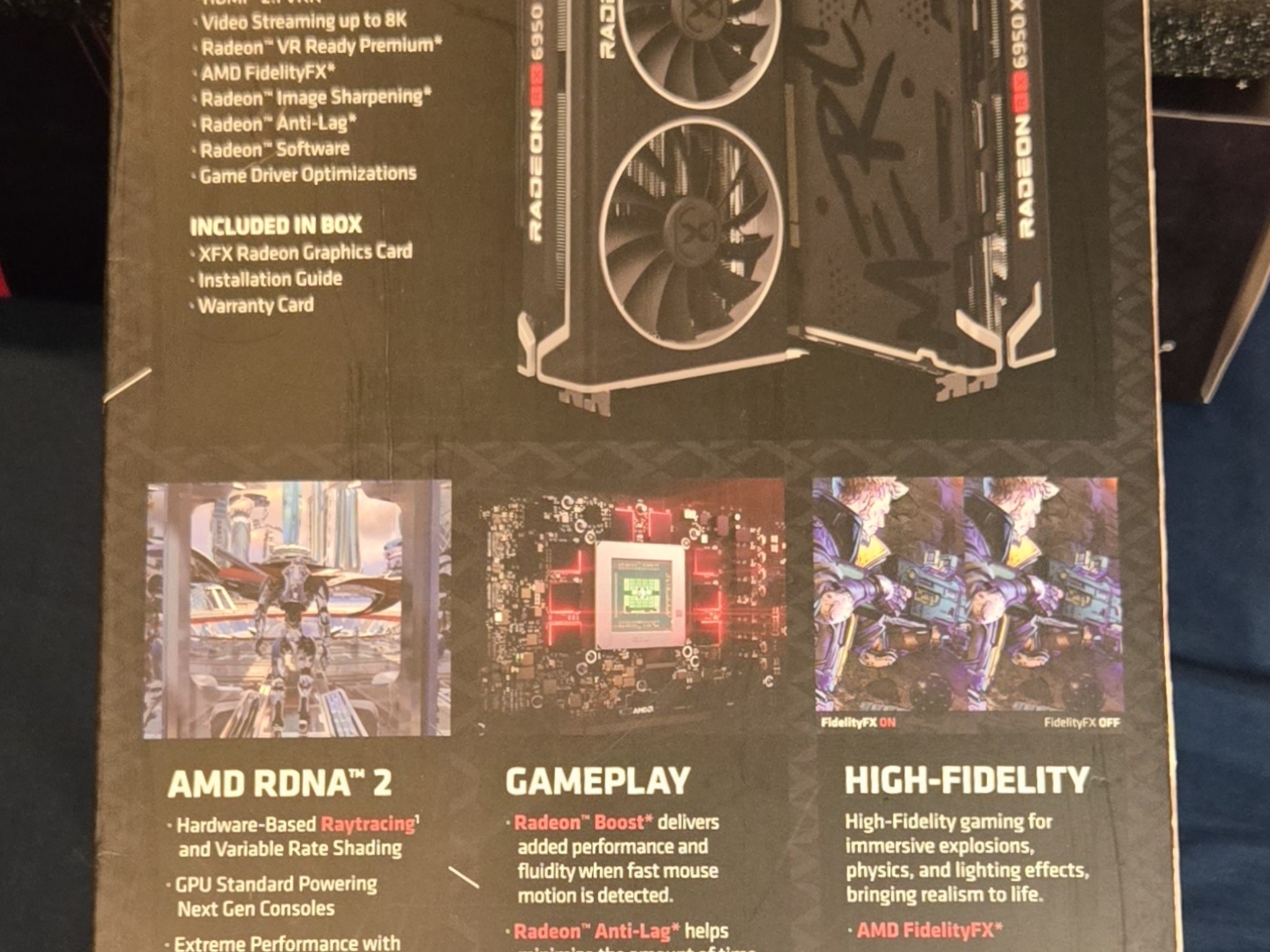 XFX Speedster MERC 319 AMD Radeon RX 6950 XT 16GB GD6 Black Gaming Graphics Card