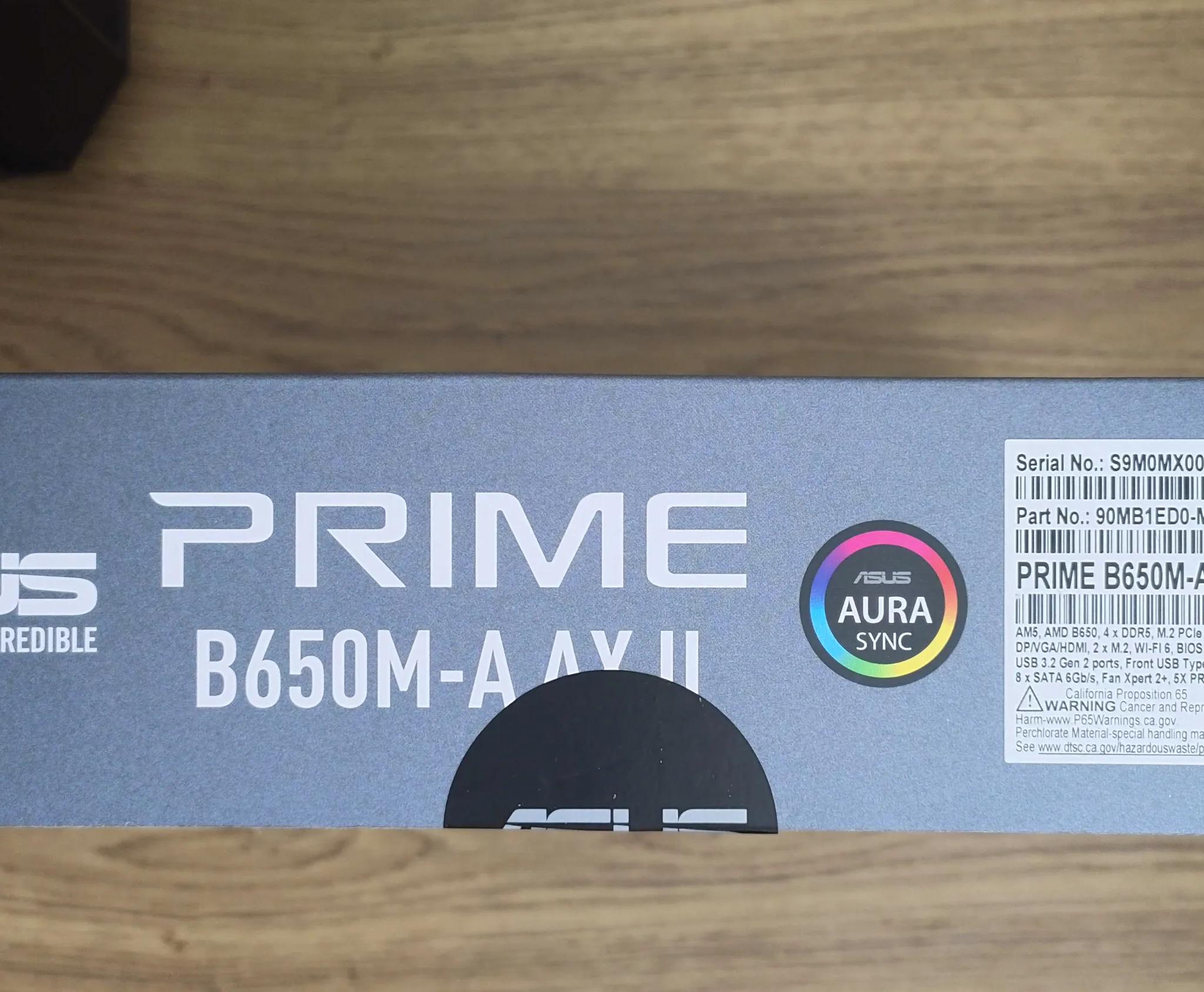 ASUS B650M-A Prime AX II AMD AM5 microATX Motherboard