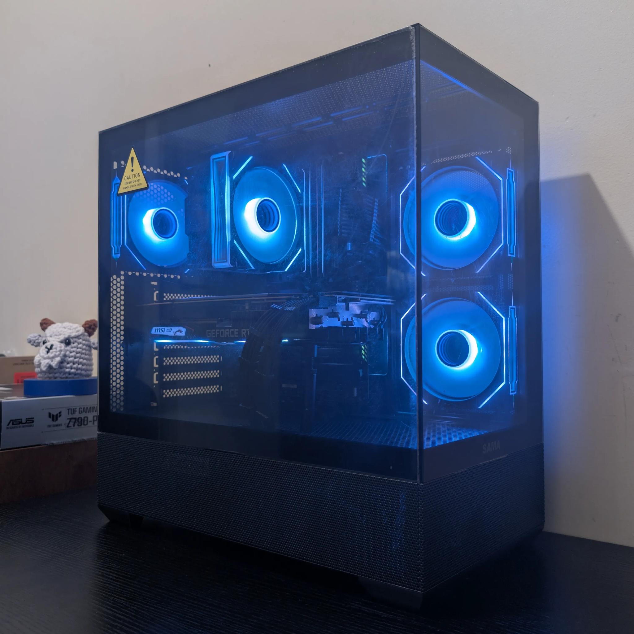 🐦‍⬛1440p Black RGB Gaming PC | RTX 2070 Super | i7 11700 | 1TB SSD | 48GB RAM | WiFi & Bluetooth🐦‍⬛