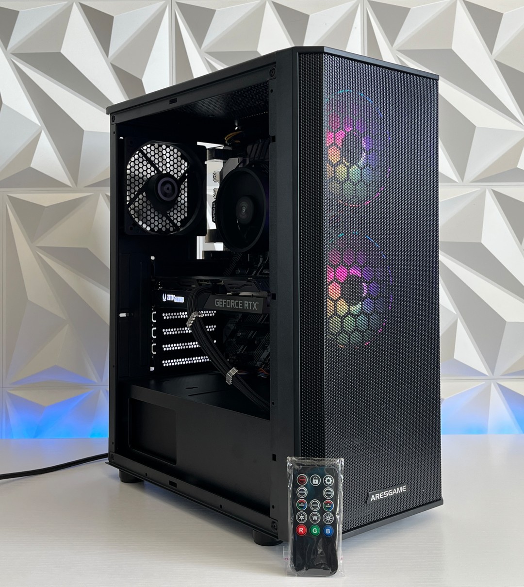 RTX 3060 Ti 8GB, Ryzen 5 3600X, 16GB RAM | Black RGB Gaming