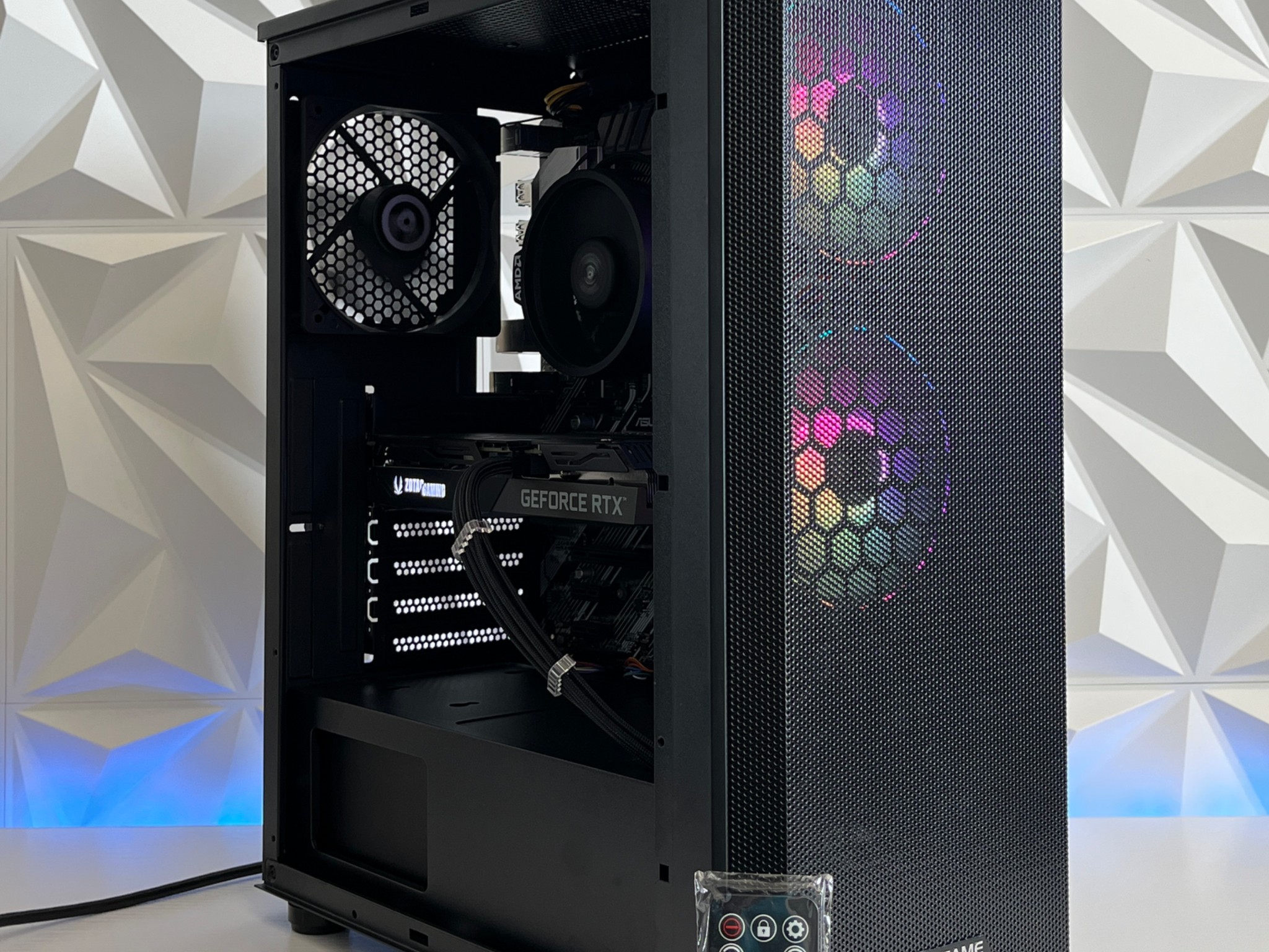 RTX 3060 Ti 8GB, Ryzen 5 3600X, 16GB RAM | Black RGB Gaming Computer/PC