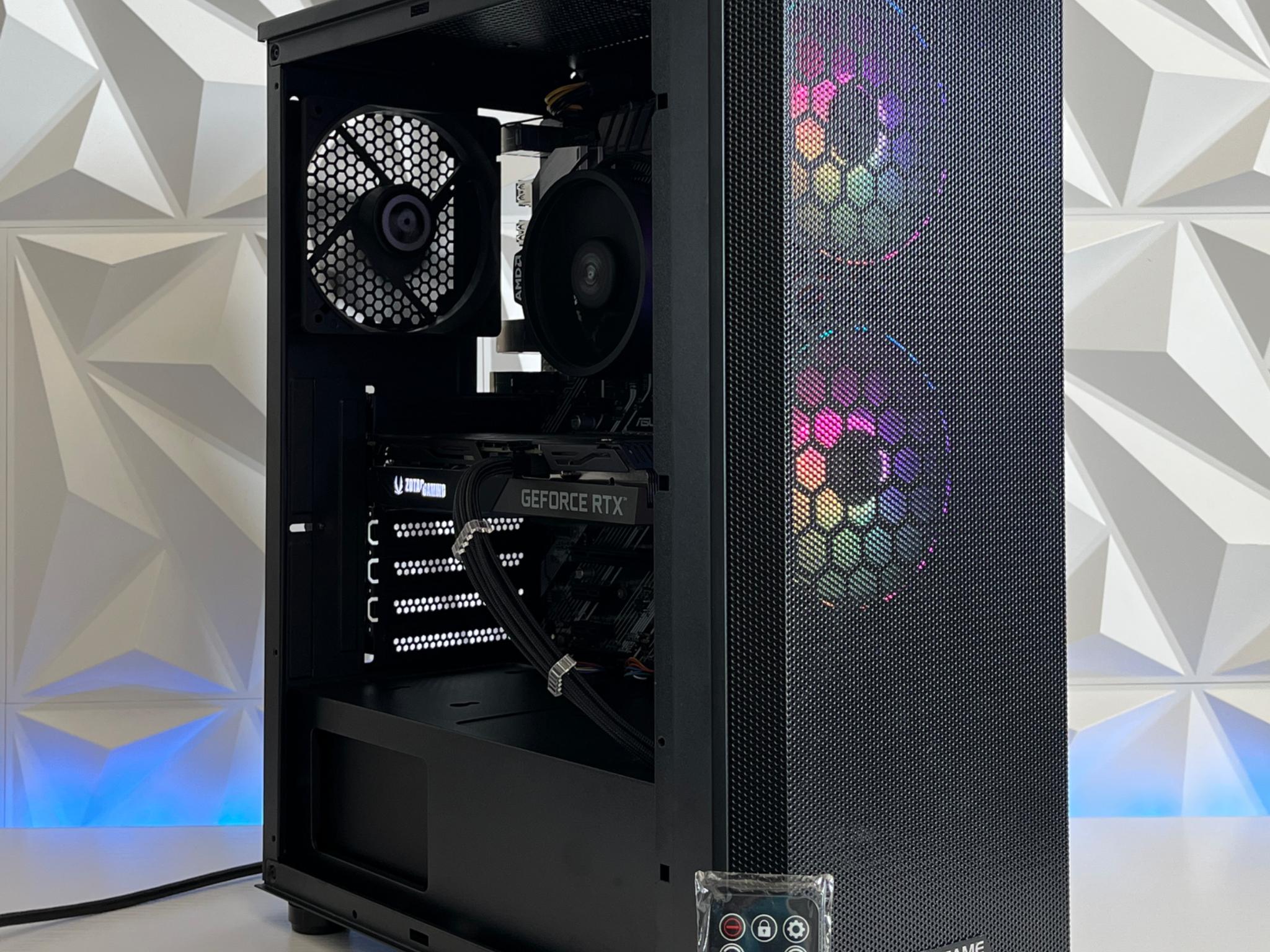 RTX 3060 Ti 8GB, Ryzen 5 3600X, 16GB RAM | Black RGB Gaming Computer/PC