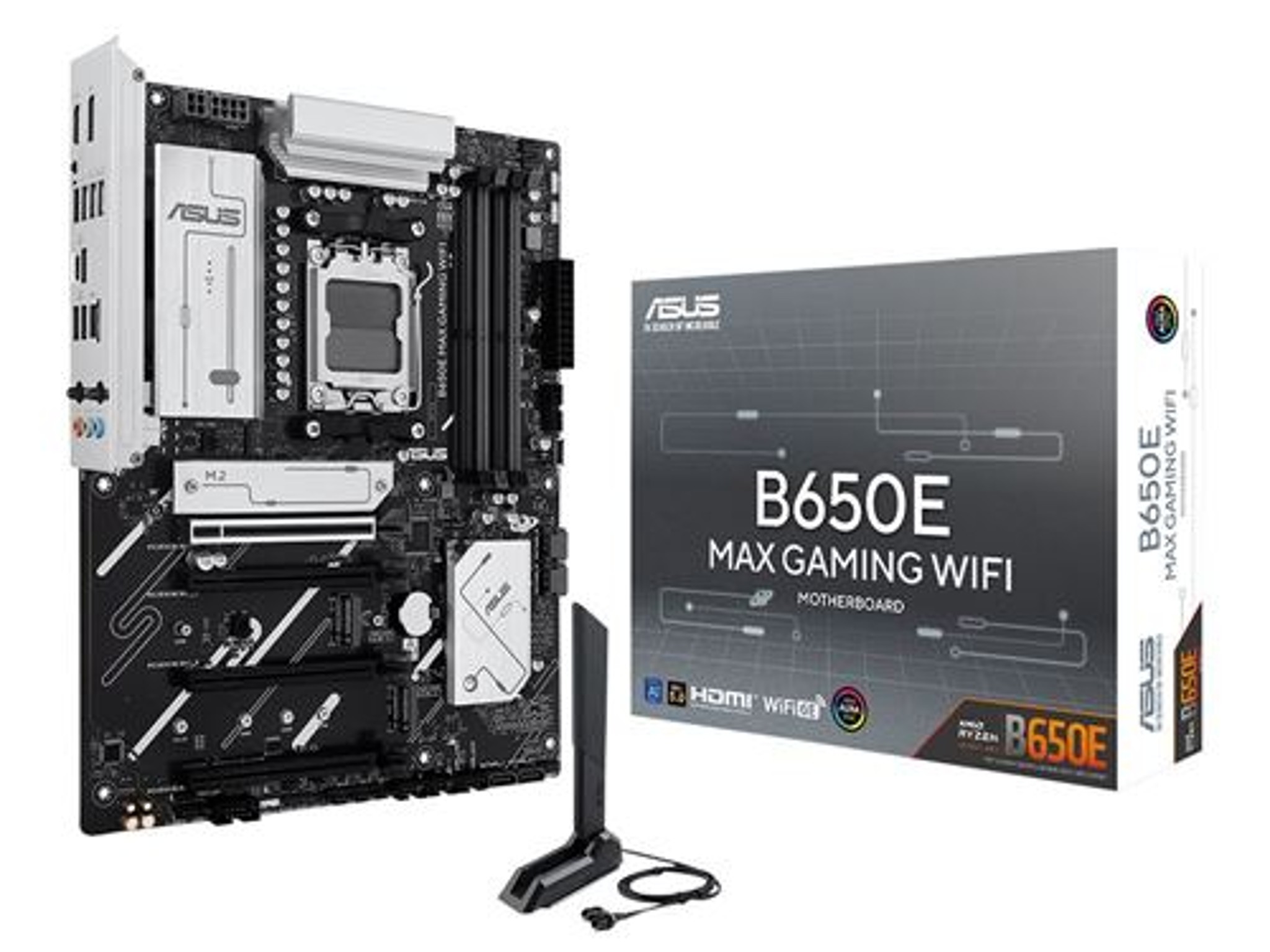 Brand new. ASUS B650E MAX GAMING WIFI AMD AM5 ATX Motherboard