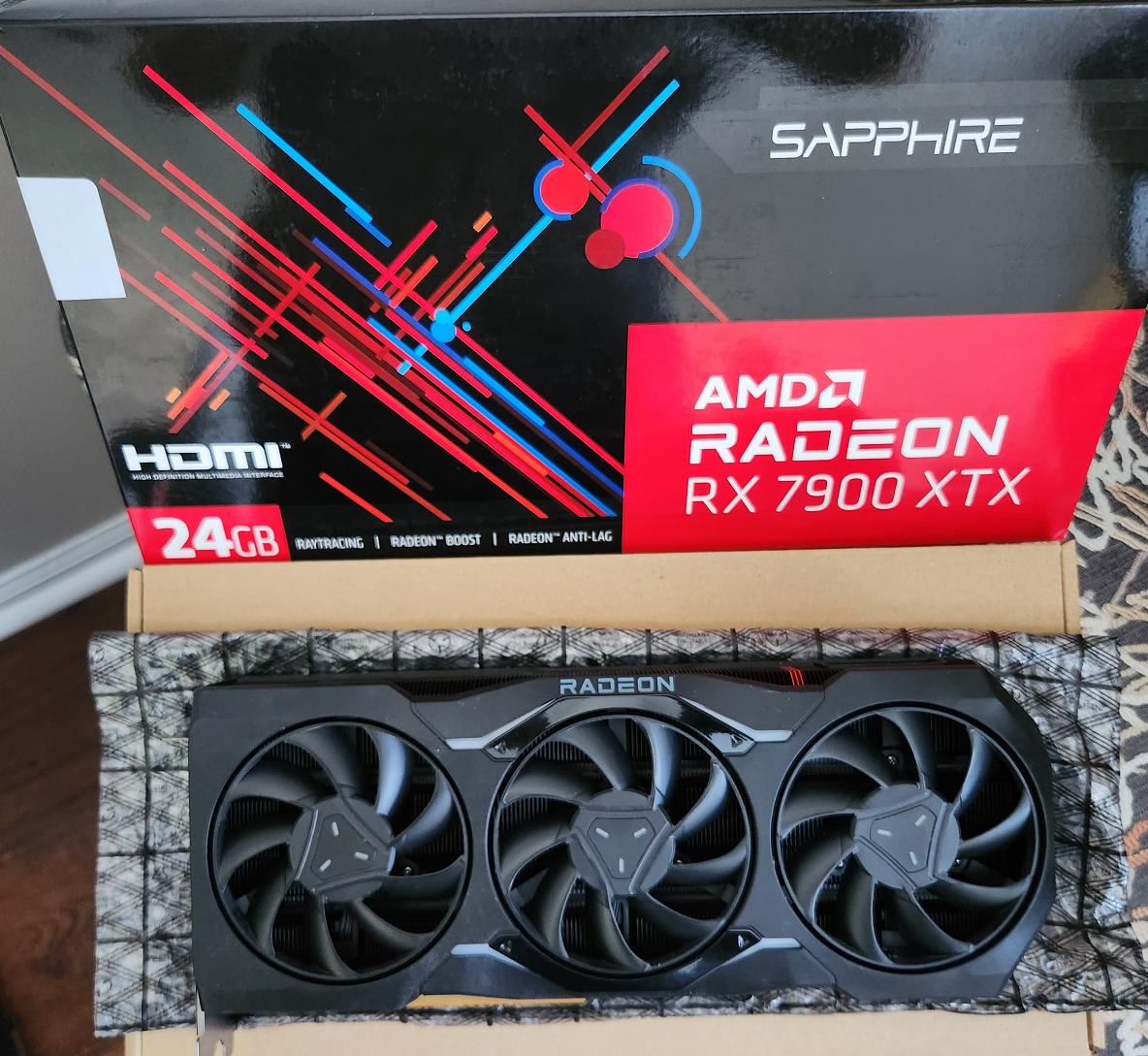 Sapphire AMD Radeon RX 7900 XTX with 24GB GDDR