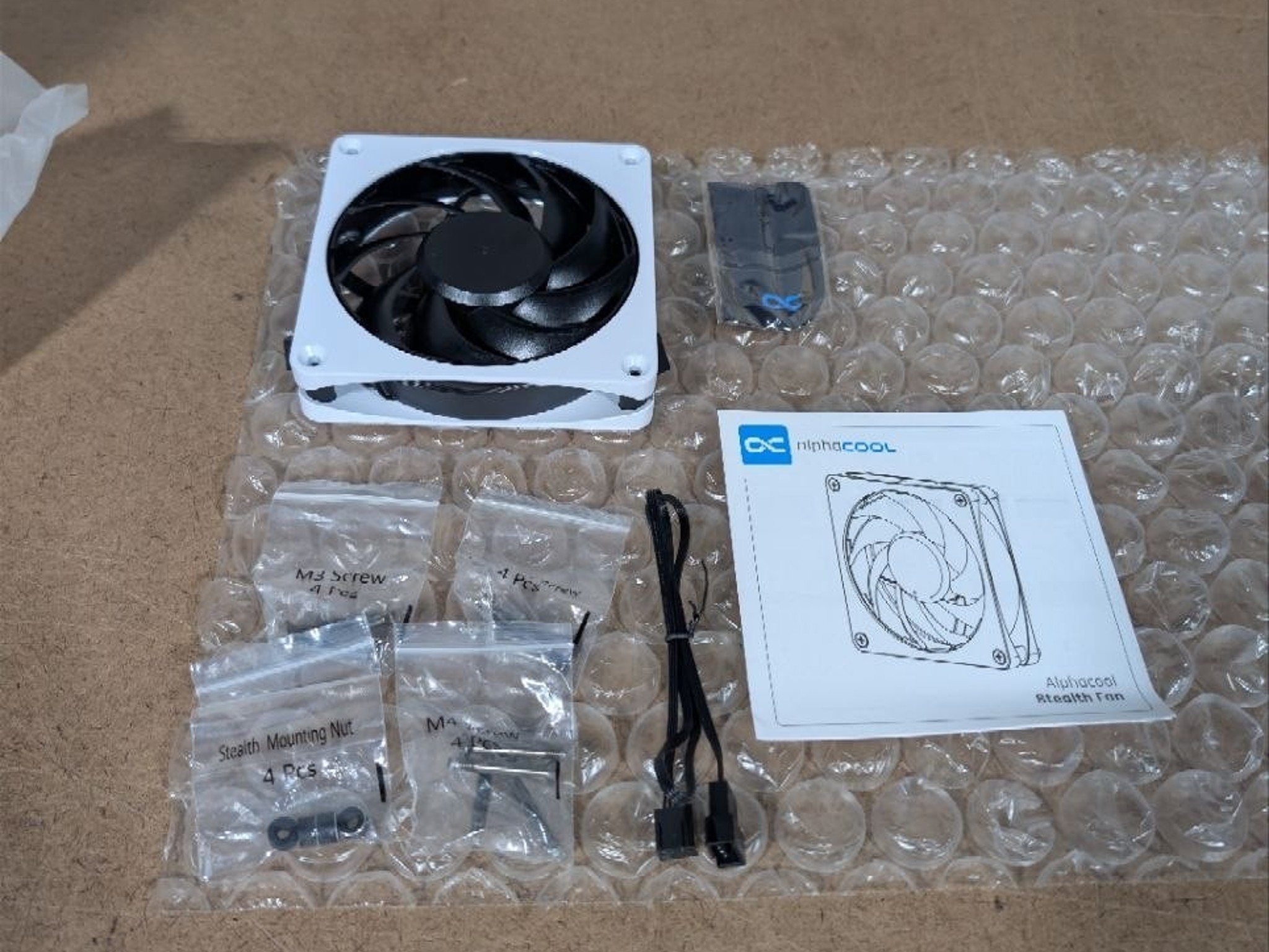 Alphacool Apex Stealth Metal Fan 2000rpm White - 120x120x25mm (13820)