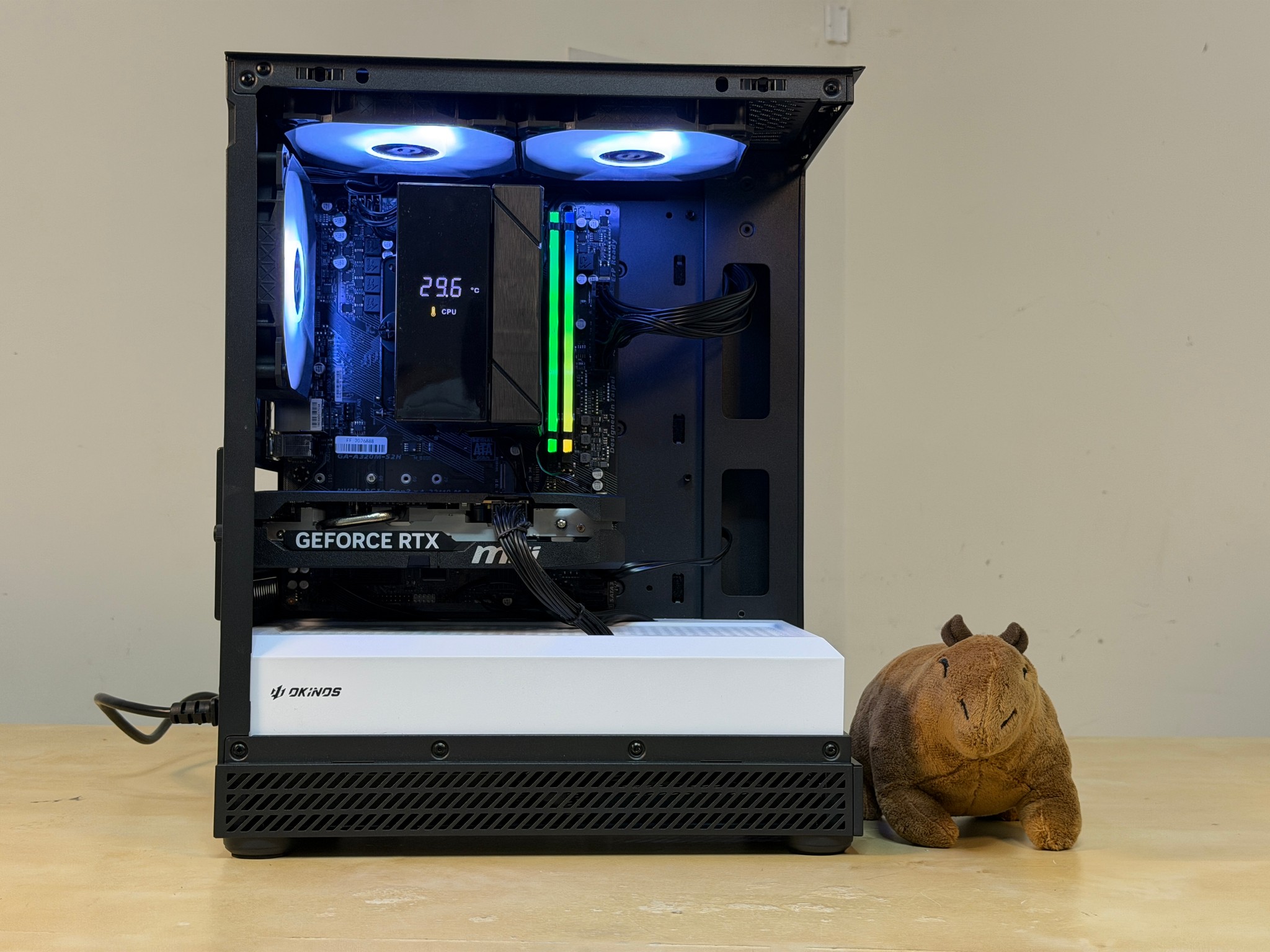 🐼 1080p Gaming PC 🐼 RTX 5050 ( = 4060) | Ryzen 5 5500 | 16gb RGB RAM | 1TB SSD - WiFi, BT