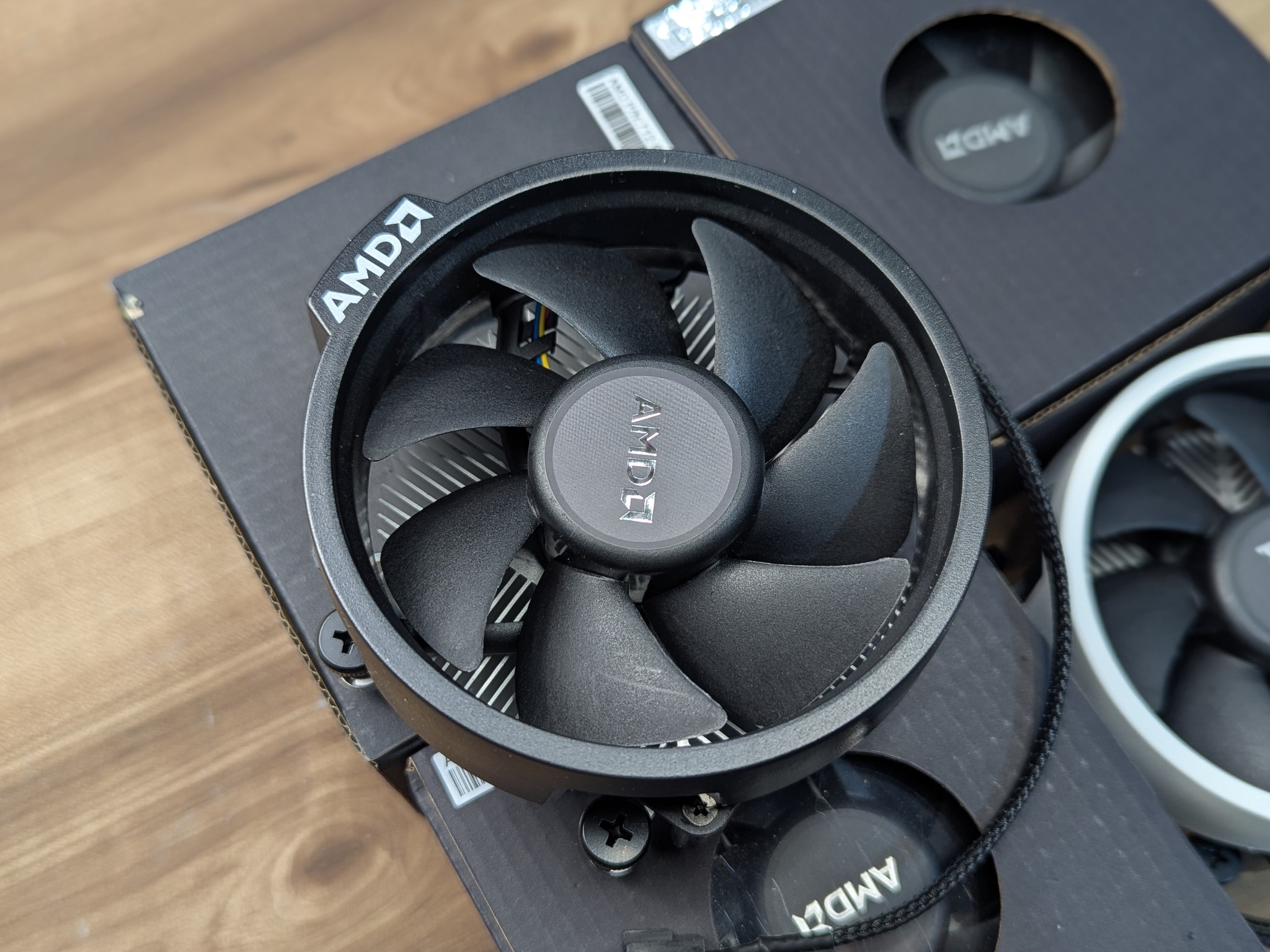 Lot of 6 AMD Wraith Stealth Coolers | 5 Brand New + 1 "New Other" Painted White