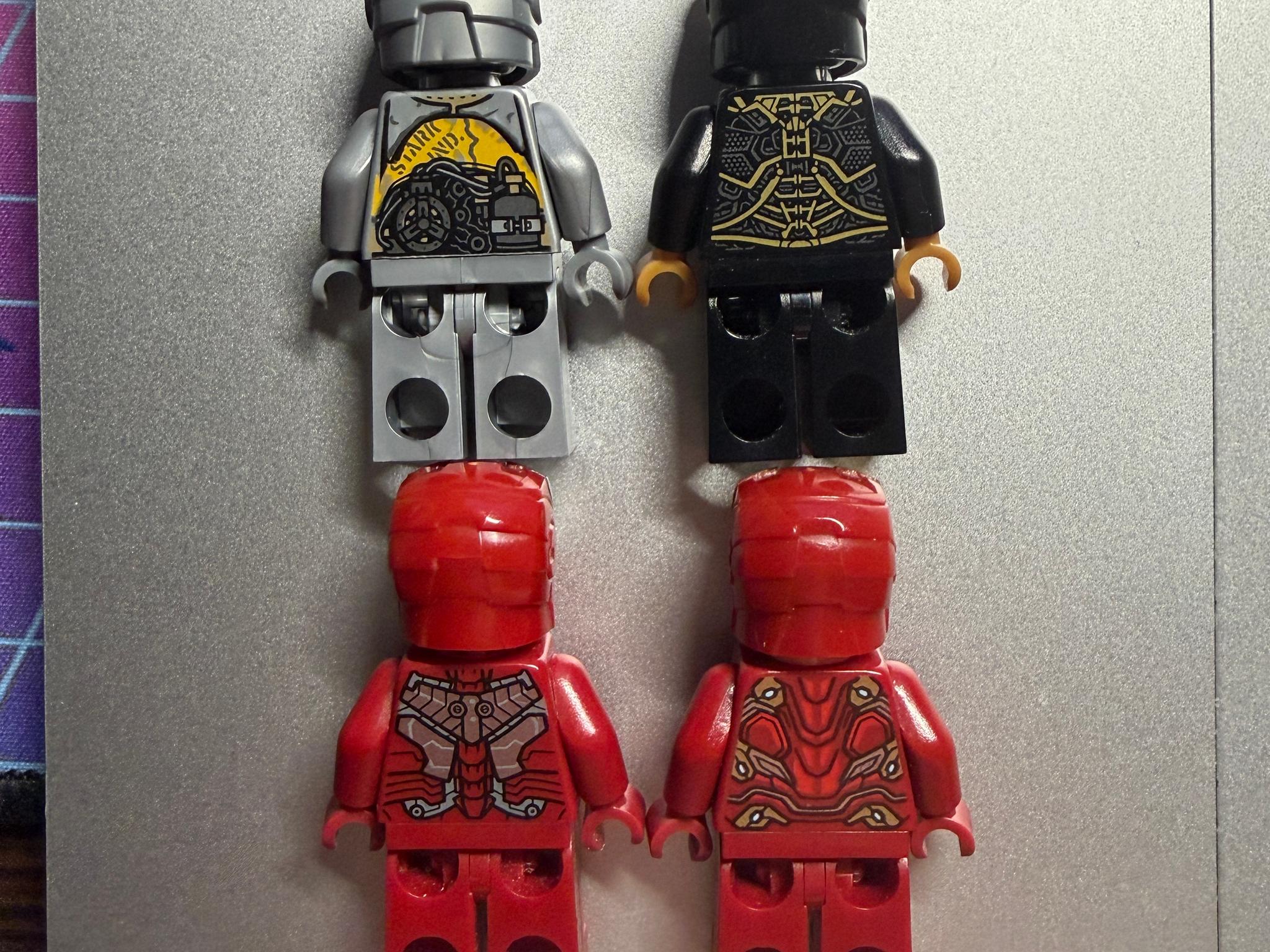LEGO Iron Man Hall of Armor 76125 Minifigures (Mark 1, 5, 41, 50) (Extra Set 1)