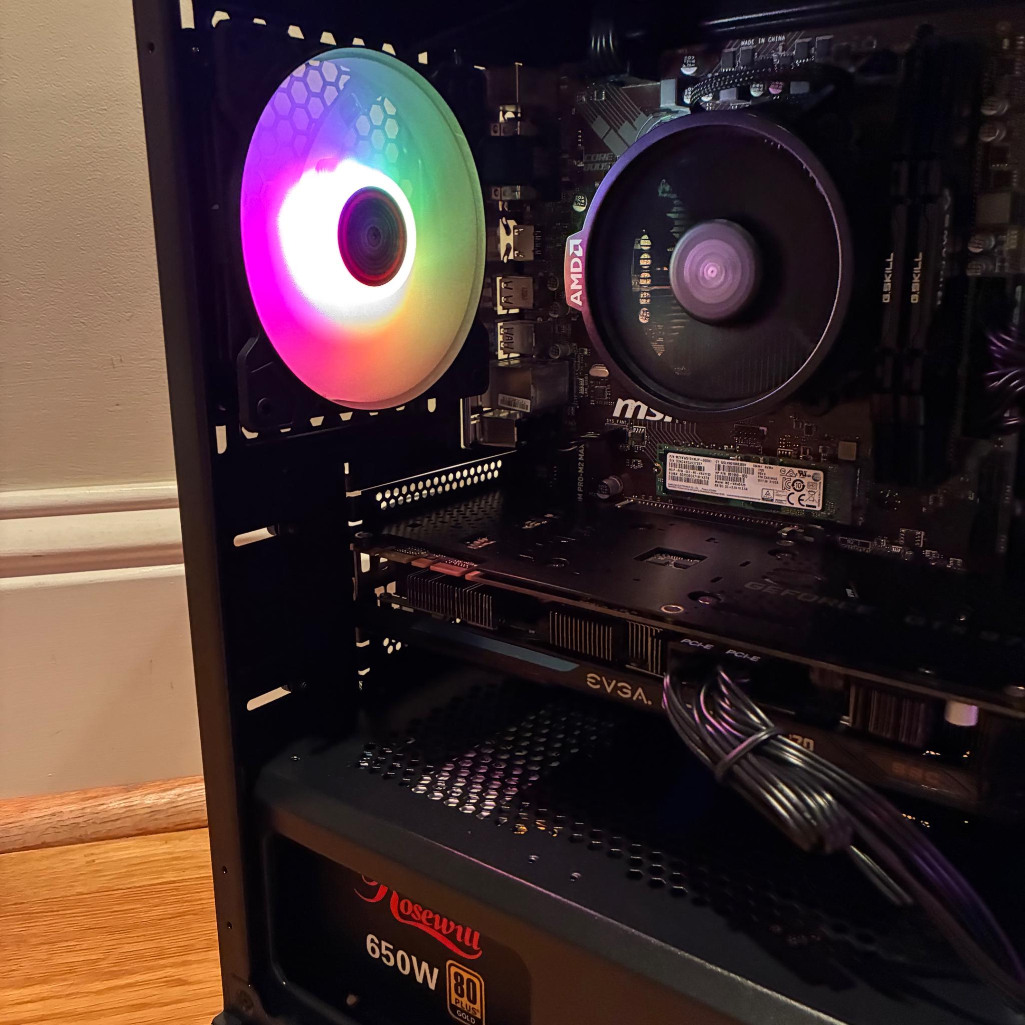 GTX 970 R5 1600 CUSTOM GAMING PC RGB 16GB DDR4 RAM 512GB NVME SSD WINDOWS 10