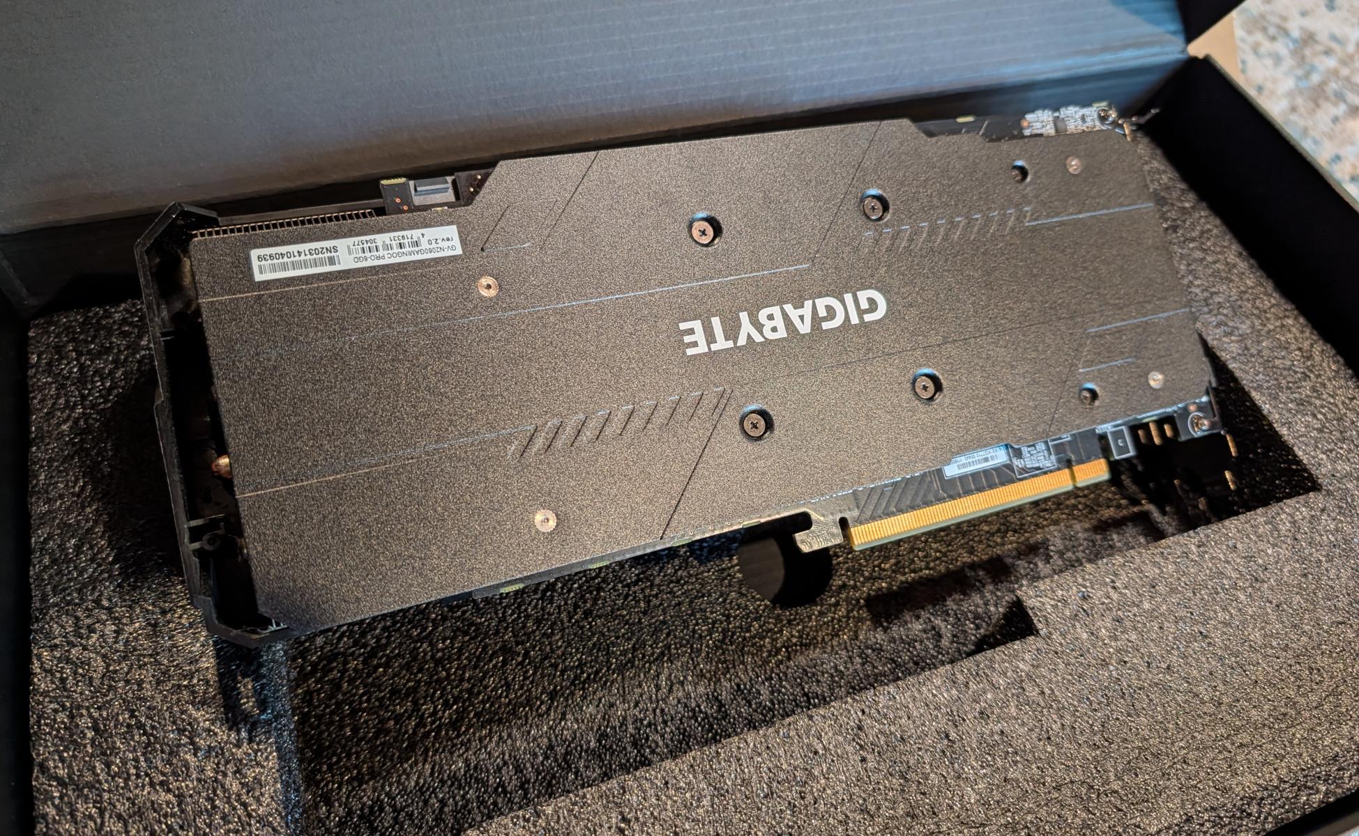 Gigabyte GeForce RTX 2060 Gaming OC Pro 6G – lightly used, great shape