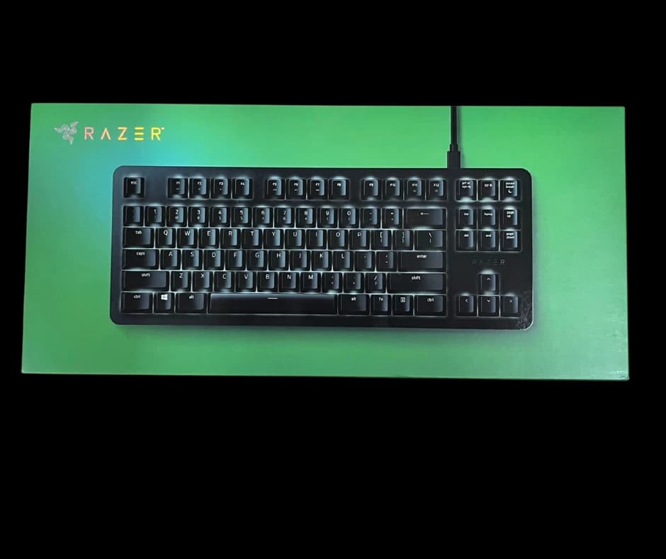 Razer BlackWidow Lite Wired TKL Mechanical Gaming Orange Switch Keyboard NEW