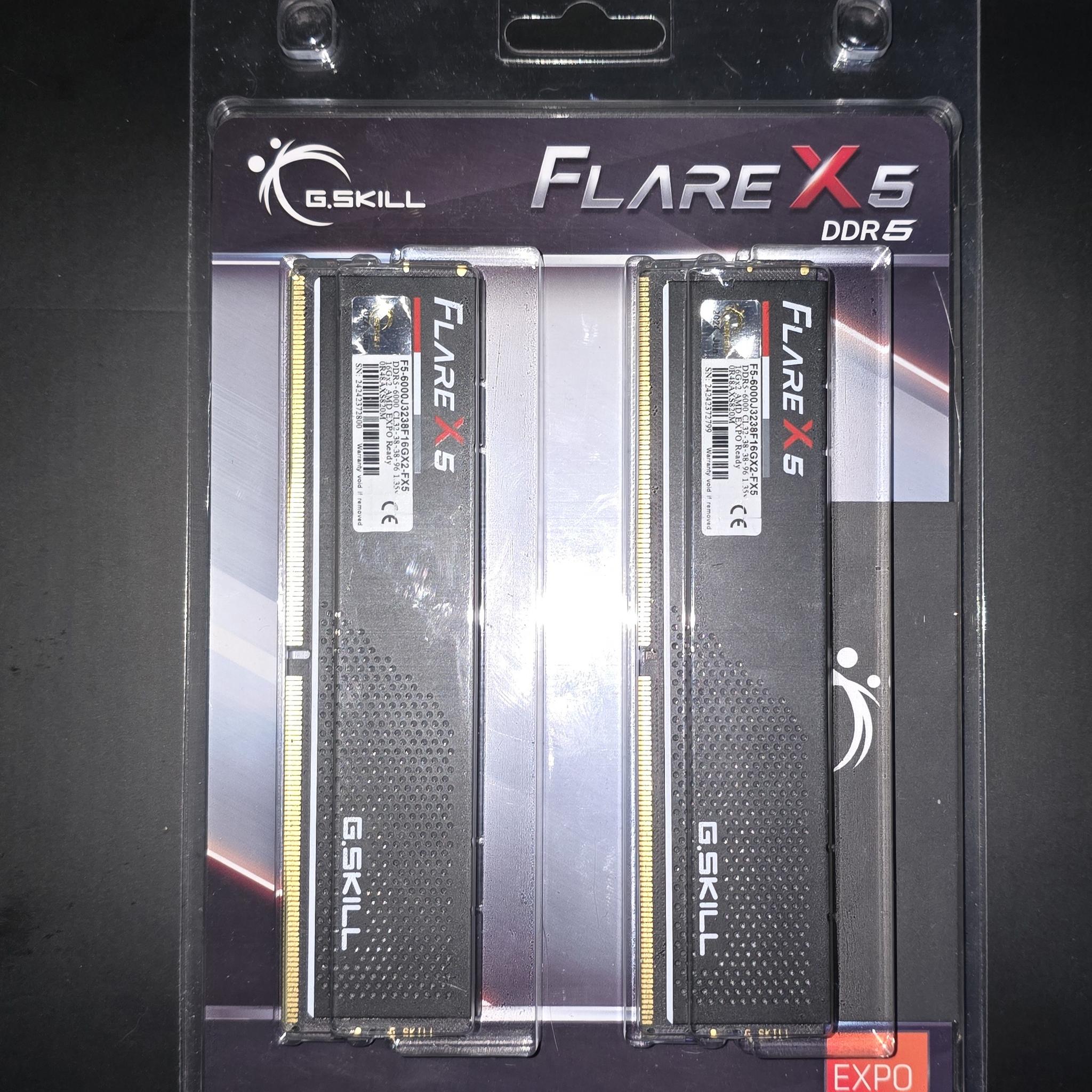 Gskill flare x5 ddr5 6000 2x16gb 32gb kit