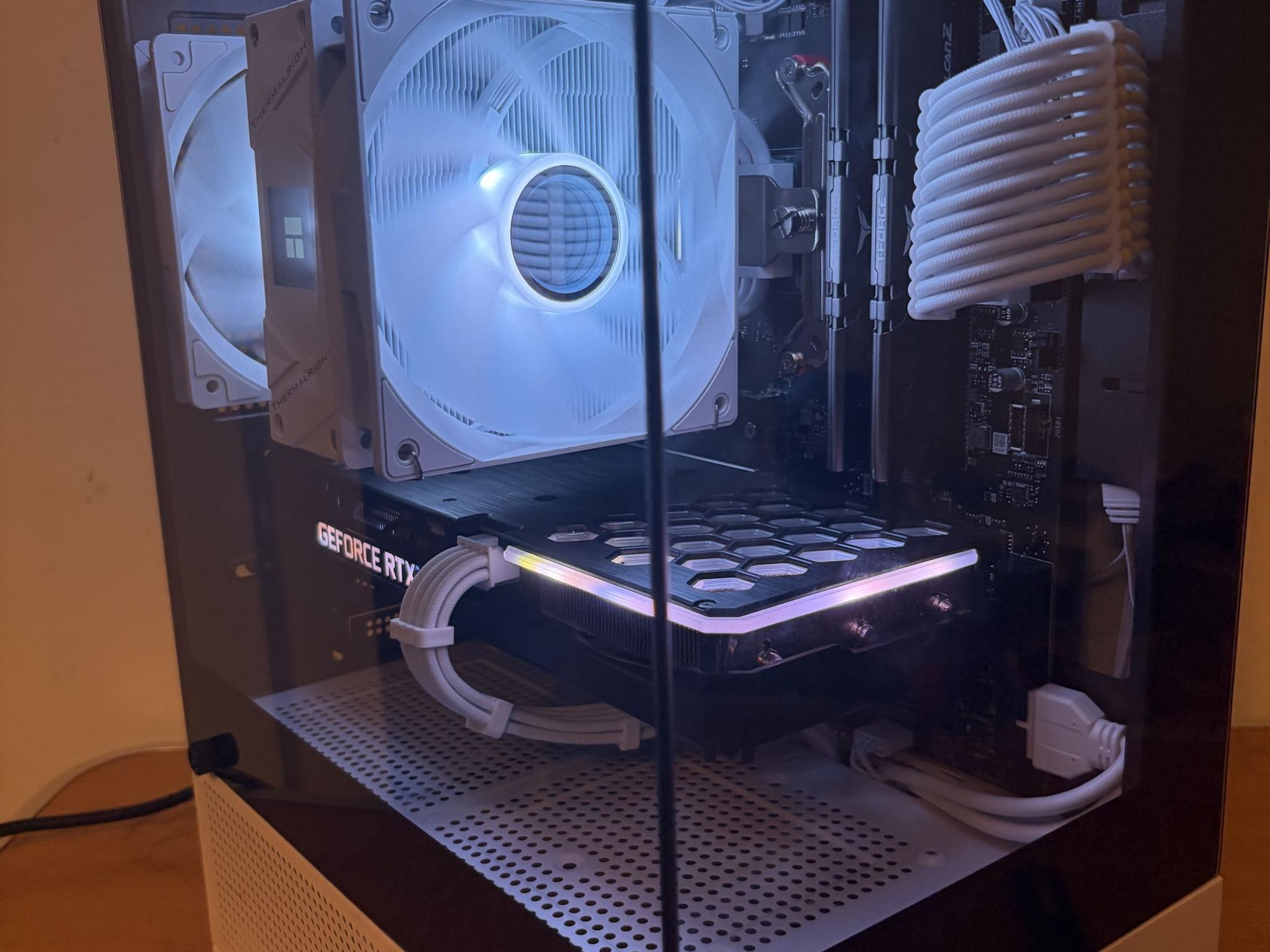 🤍⚫ White & Black Gaming PC | RTX 3060 Ti | Ryzen 5 5500 | 16GB DDR4 3200 CL16 ⚫🤍