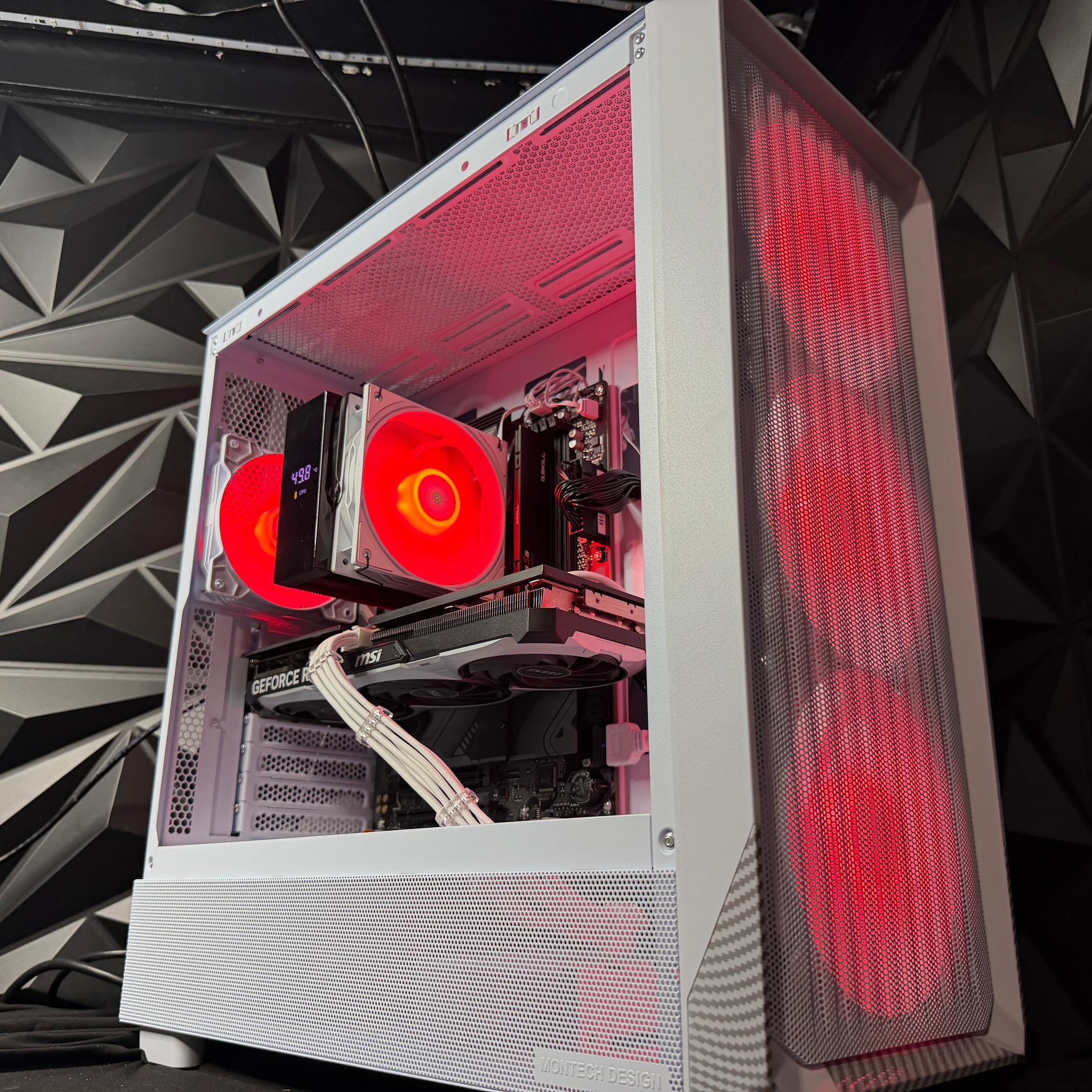 🤍⚡ WHITE FIBER ⚡🤍 Ryzen 5 8400F| RTX 4060Ti| 1.5 TB NVMe| 16 GB DDR5| 750W Gold PSU
