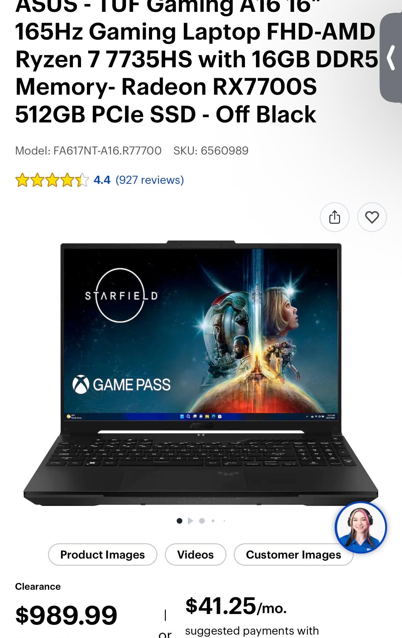 ASUS TUF Gaming A16 Laptop