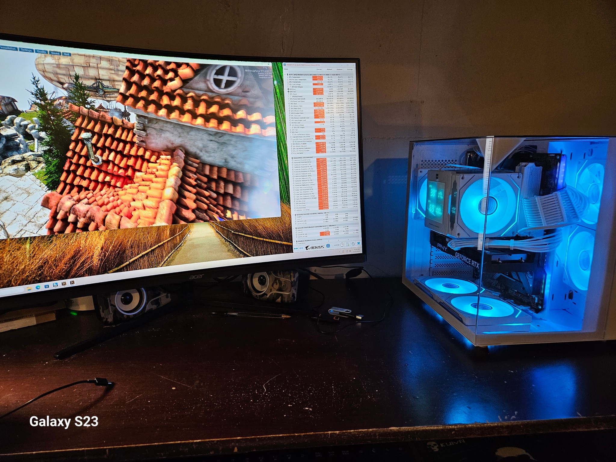 🚀 White RGB Gaming PC | RTX 4060 Ti 16GB | Intel i5-11600KF | 32GB RAM | 1TB NVMe | WiFi