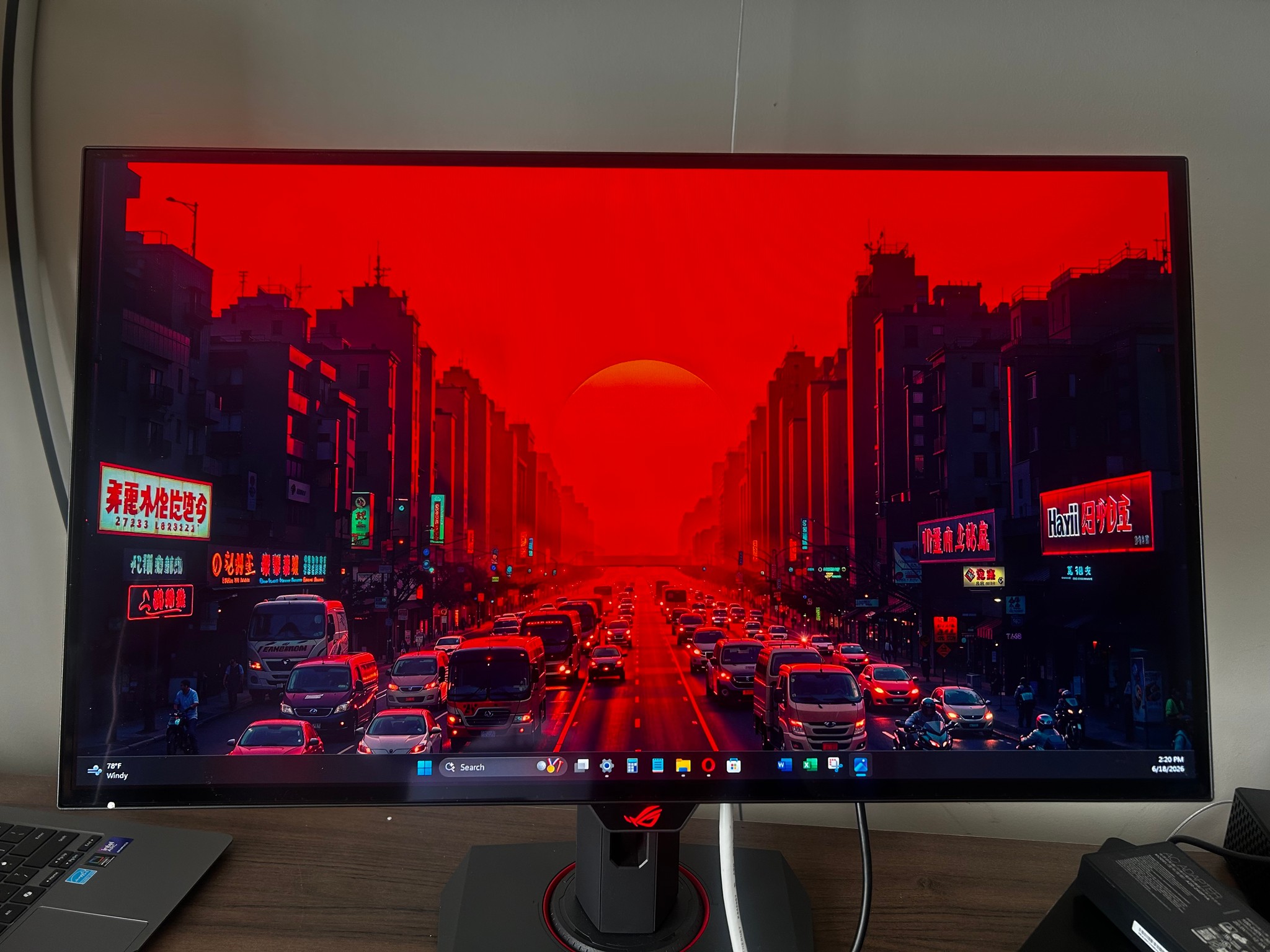 New ASUS ROG Strix OLED 26.5" 2K (240hz) (2560 x 1440) Gaming Monitor (0 HOURS USED)