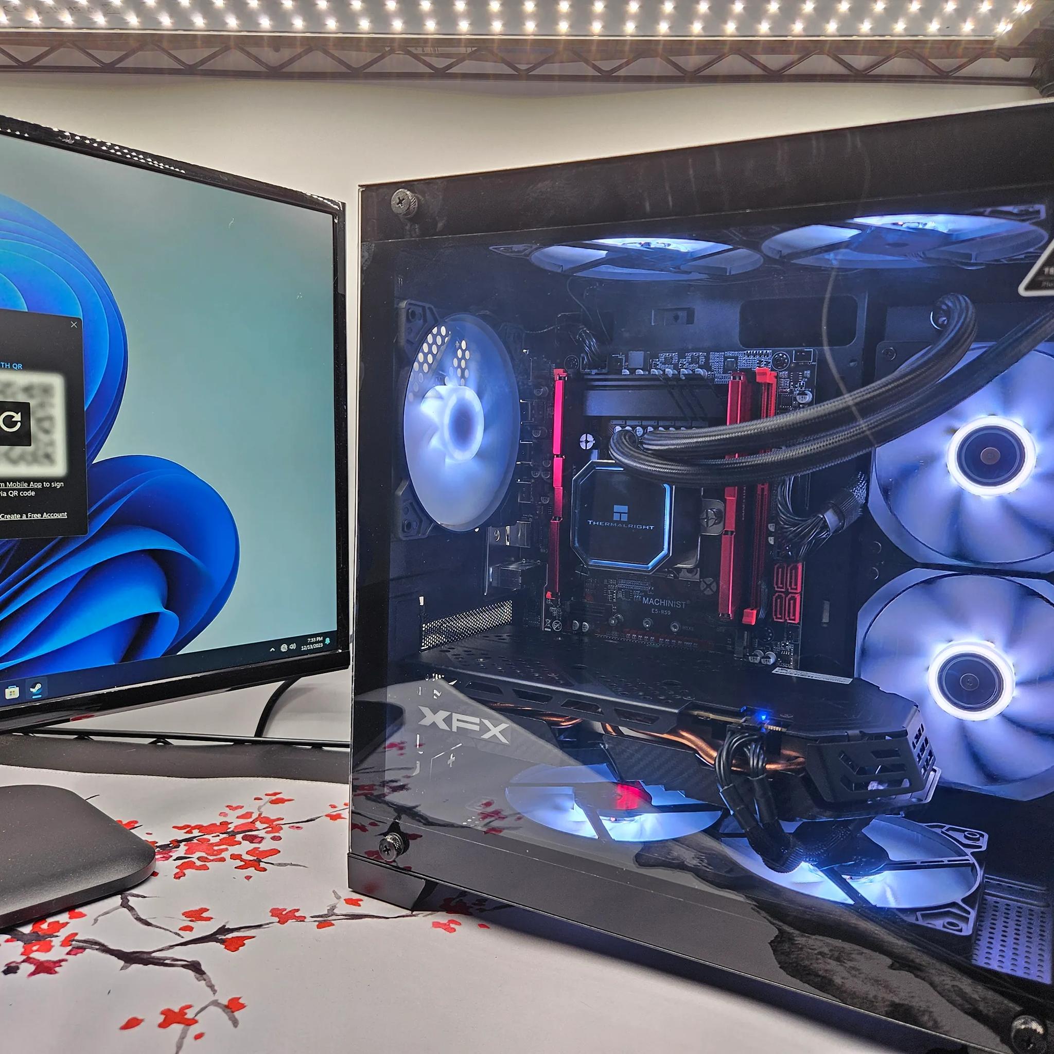 Liquid cooled Budget Beast Intel 10 core / 16GB DDR4 / 1TB SSD / RX580 8GB