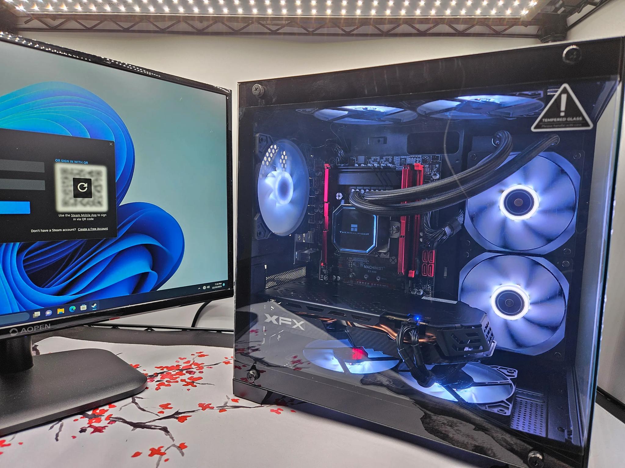Liquid cooled Budget Beast Intel 10 core / 16GB DDR4 / 1TB SSD / RX580 8GB