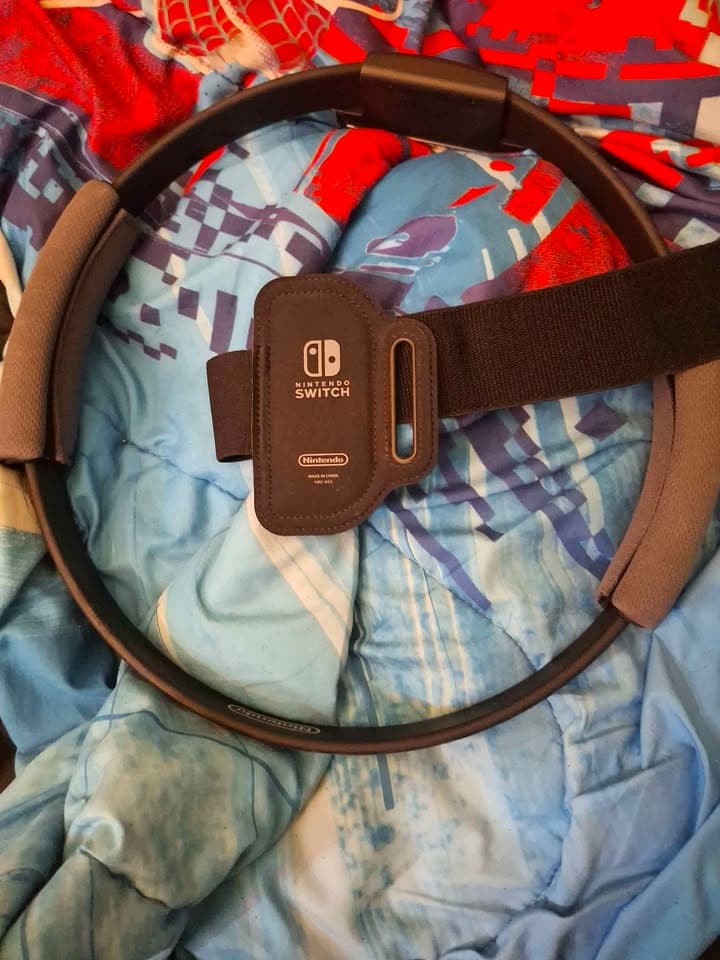 Nintendo Switch launch model with 512gb sd card, Ring fit adventure and other games installed