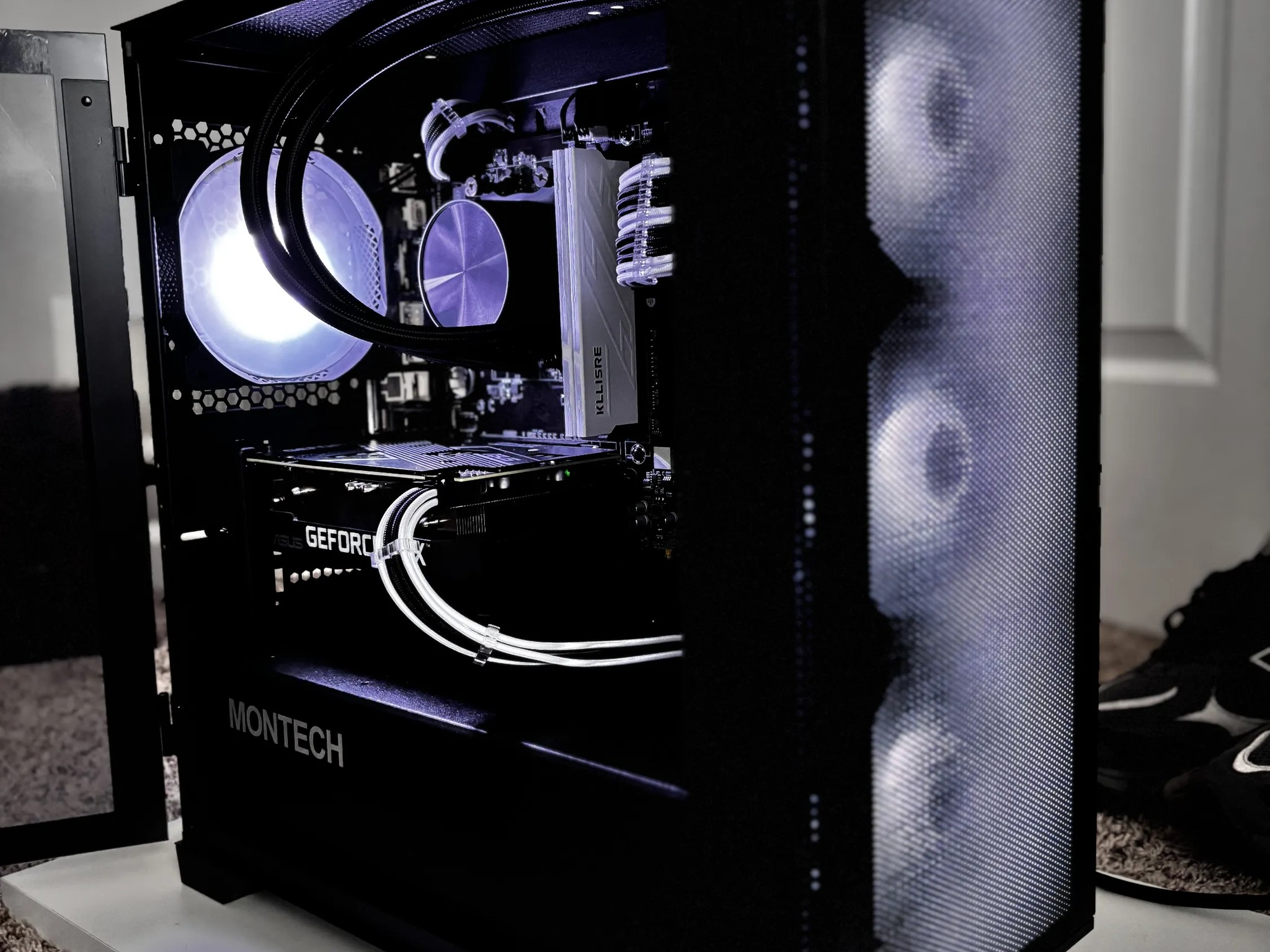 🐼 💧BLACK & WHITE LIQUID COOLED GAMING PC | 5600X + RTX 3060 12GB + 32GB RAM💧🐼