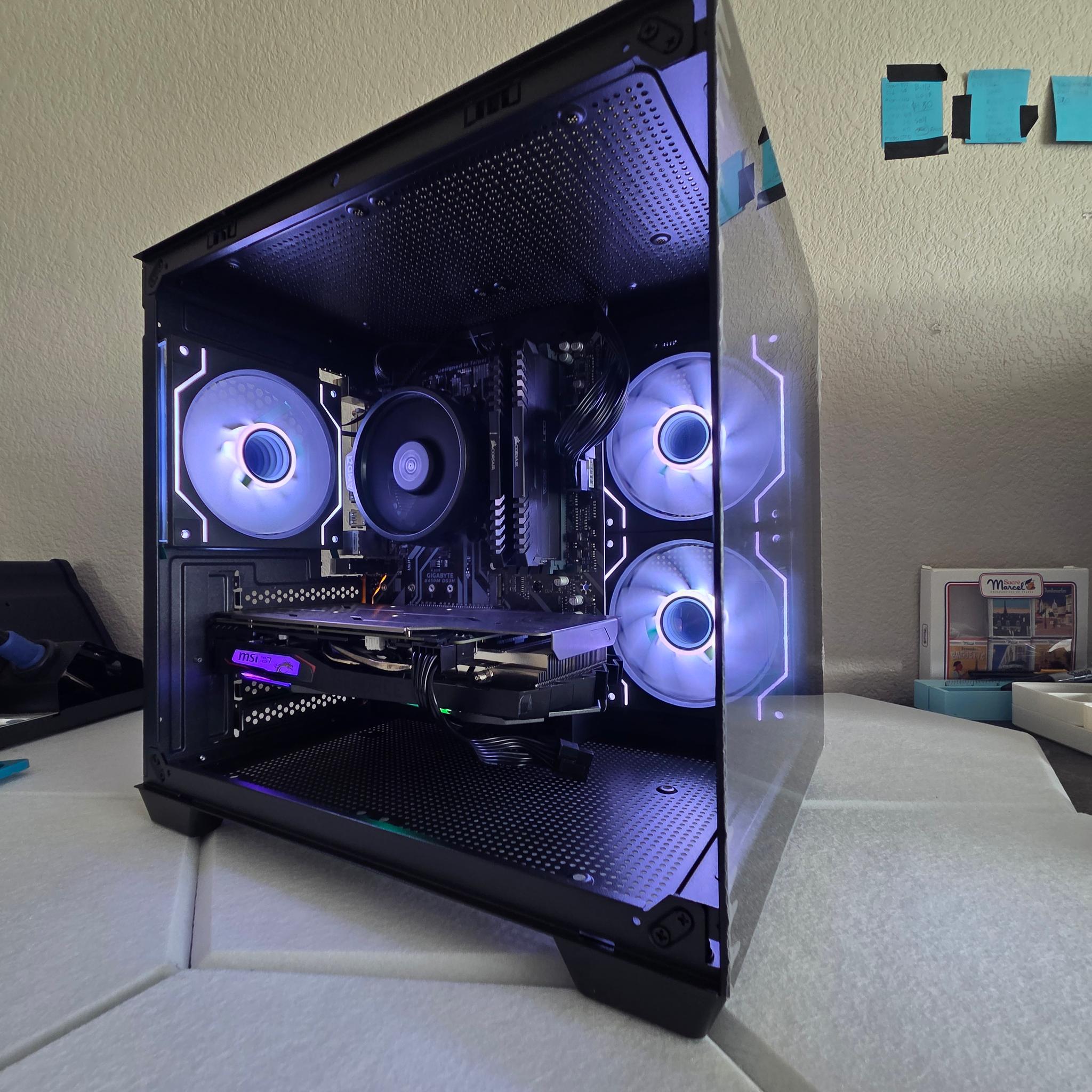 Black gaming pc (1660 SUPER)RGB🖤⬛💻WIFI