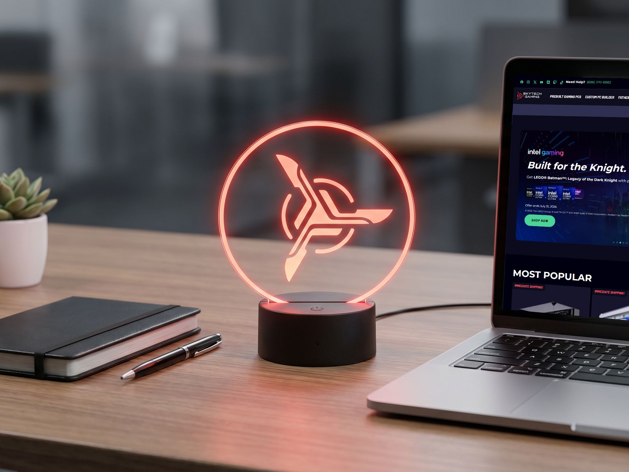 Beautiful Skytech Night Light with RGB - Perfect for Desk Accessories