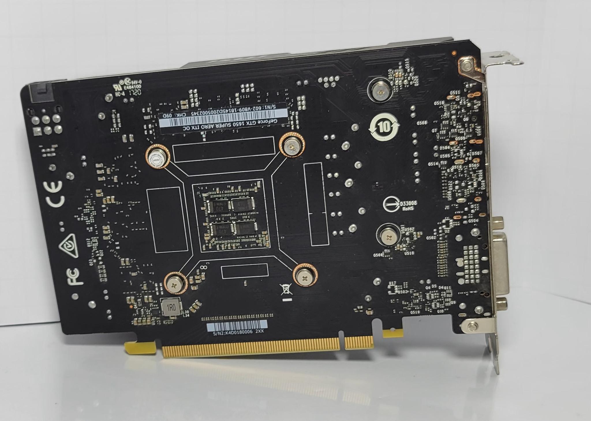 GTX GeForce 1650 Super, Black, Used like New