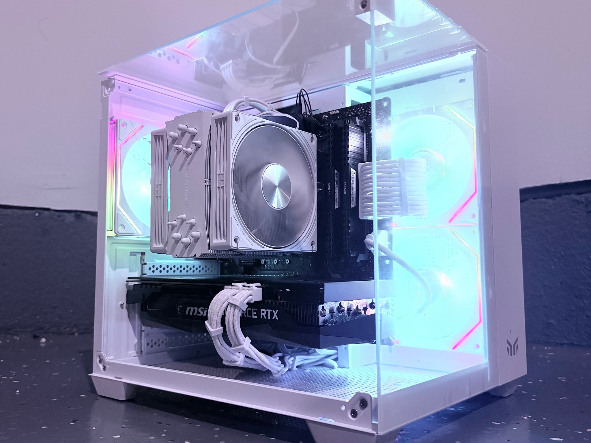🌈"Glacial Frost"❄️ | 1440p Gaming | RTX 3060 Ti | iRyzen 7 3800X | 32GB Ram | 1TB SSD | Free Ship