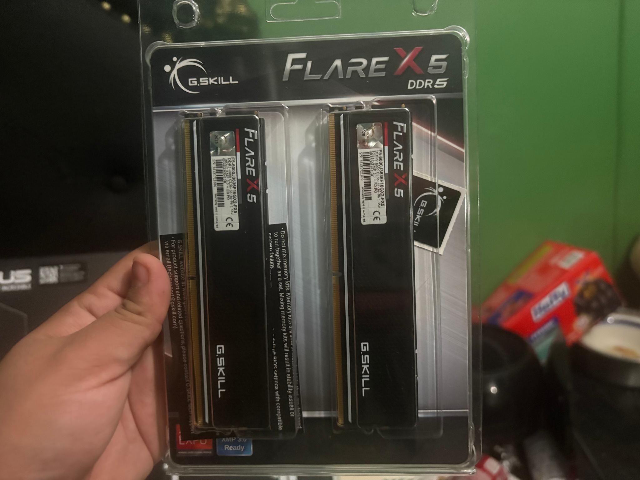 RAM Flare X5 DDR5-6000 CL36-36-36-96 1.35V 32GB (2x16GB) Intel XMP / AMD EXPO